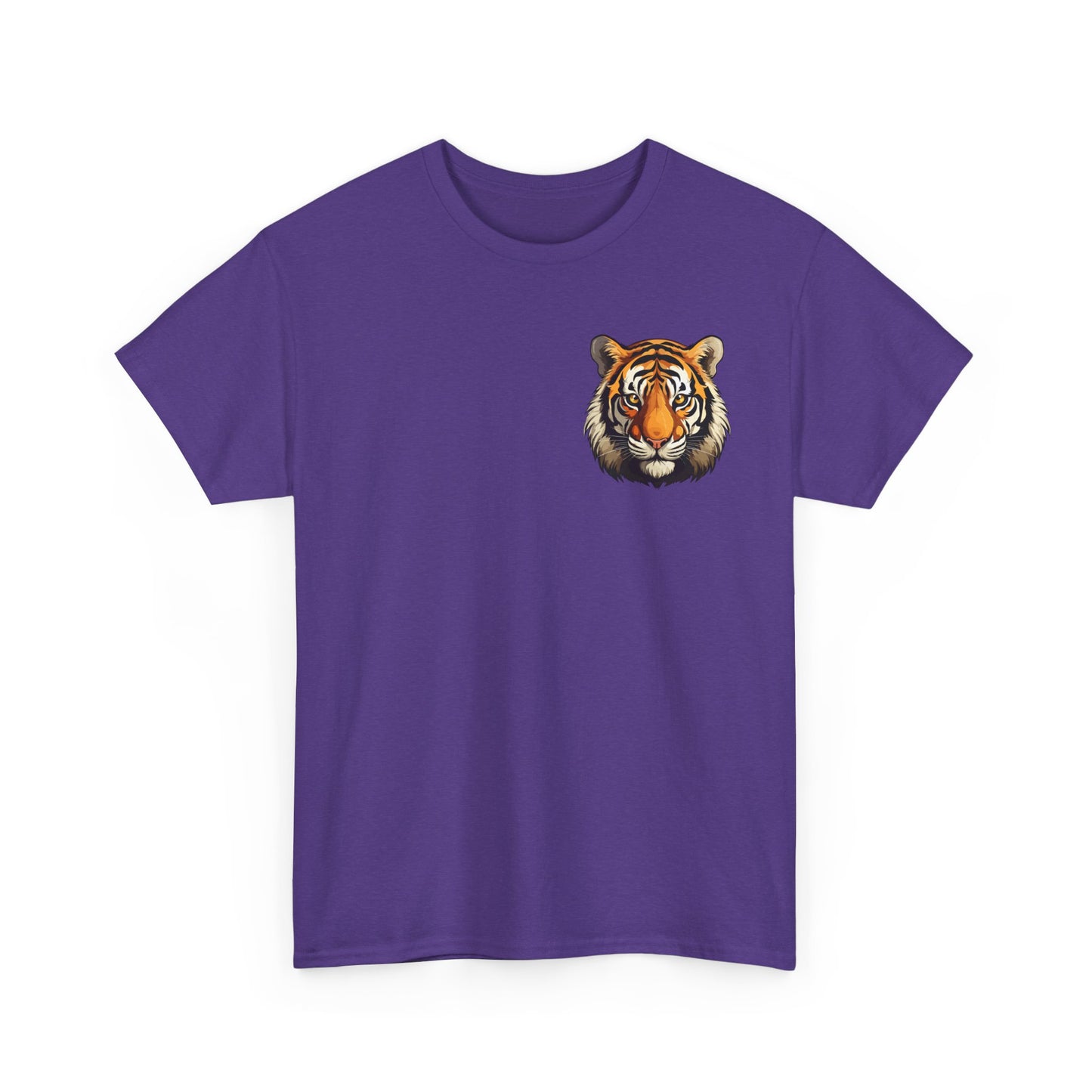 Fierce Tiger Graphic Tee, Unisex Cotton T-Shirt, Animal Lover Shirt, Wildlife Tee, Nature Enthusiast Gift