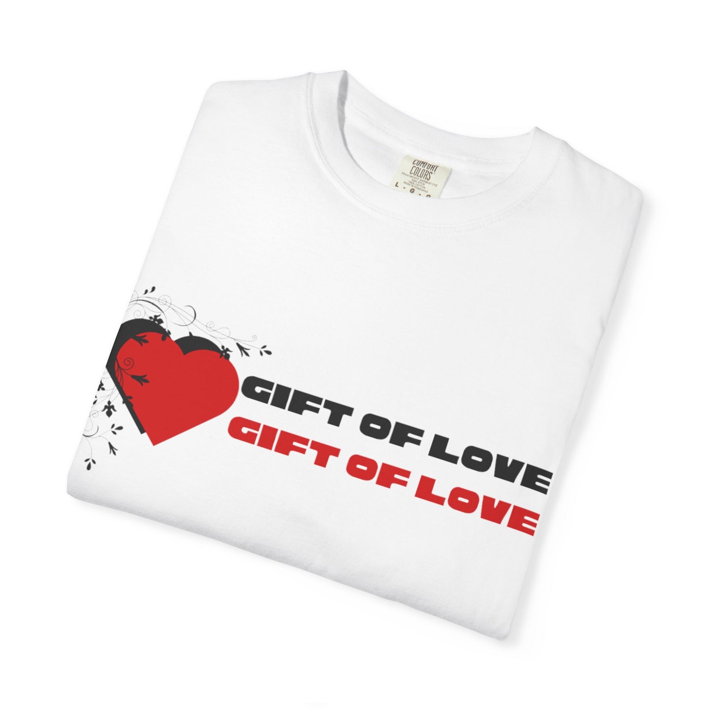 Unisex Gift of Love T-Shirt, Casual Love Tee, Heart Graphic Shirt, Valentine's Day Gift, Anniversary Apparel, Heart Print Top