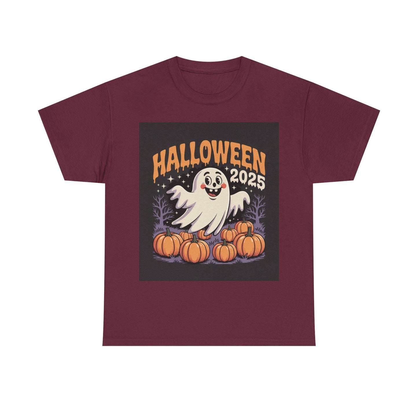 Halloween Ghost Unisex Tee - Celebrate with Style, Perfect for Parties, Fall Festivities, and Carving Pumpkins