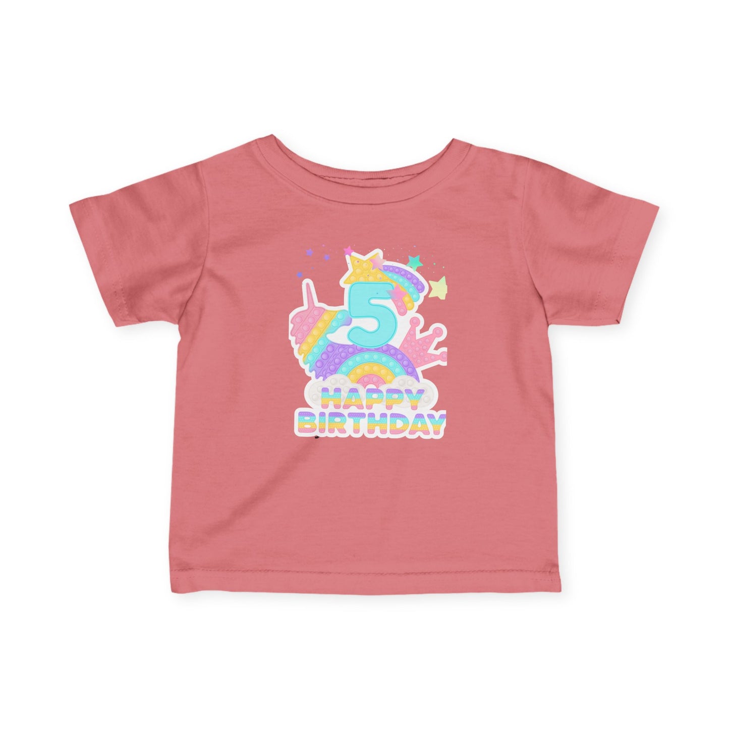 Whimsical Birthday Tee for Infants, Happy Birthday Tee, Unicorn Birthday Shirt, Toddler Party Outfit, First Birthday Gift