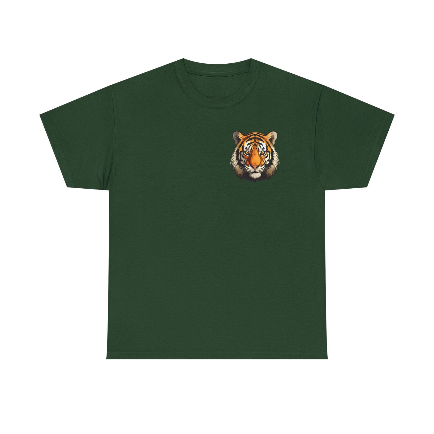Fierce Tiger Graphic Tee, Unisex Cotton T-Shirt, Animal Lover Shirt, Wildlife Tee, Nature Enthusiast Gift