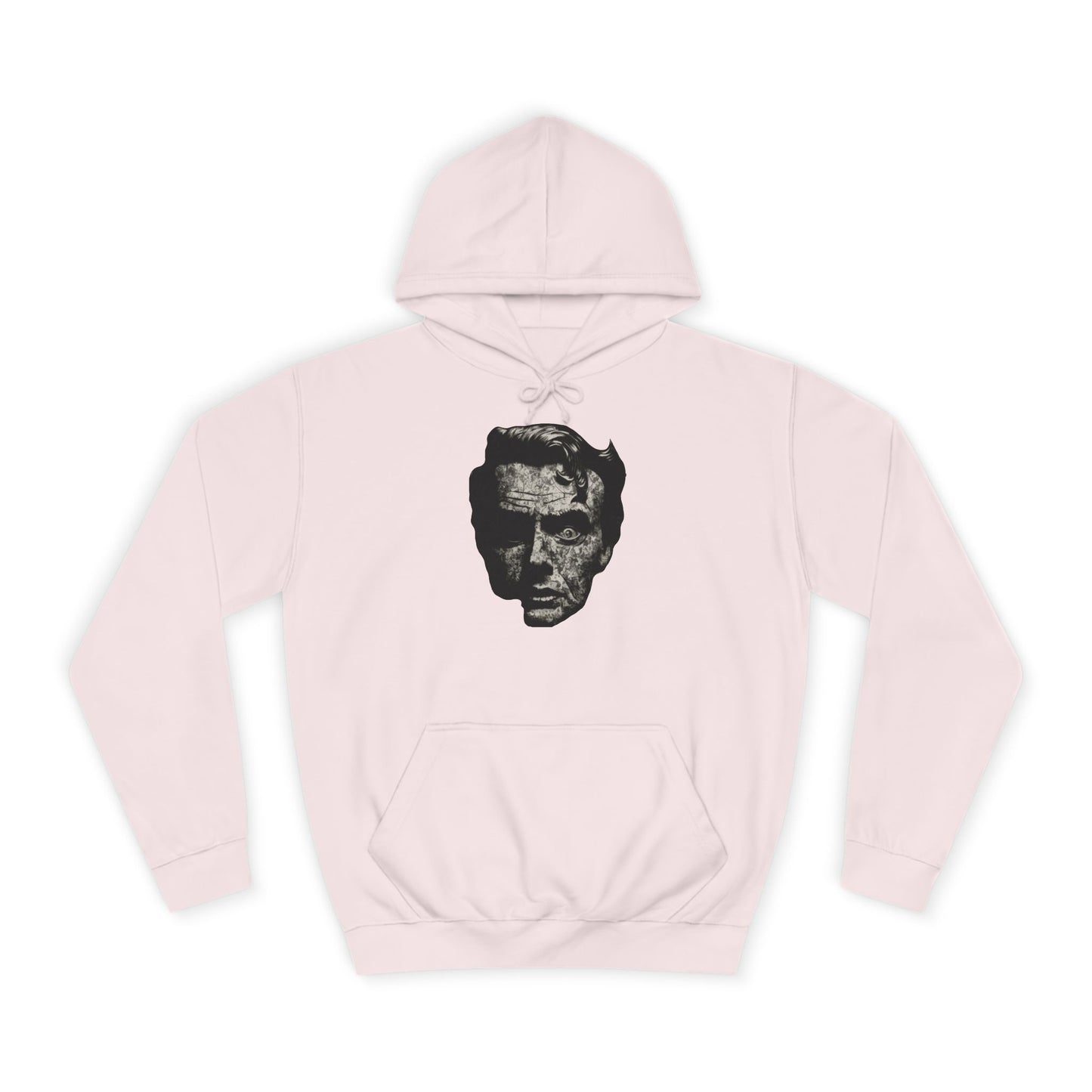 Unisex College Hoodie | Vintage Skull Design, Trendy Streetwear, Gift for Students, Cozy Outfit, Ideal for Fall