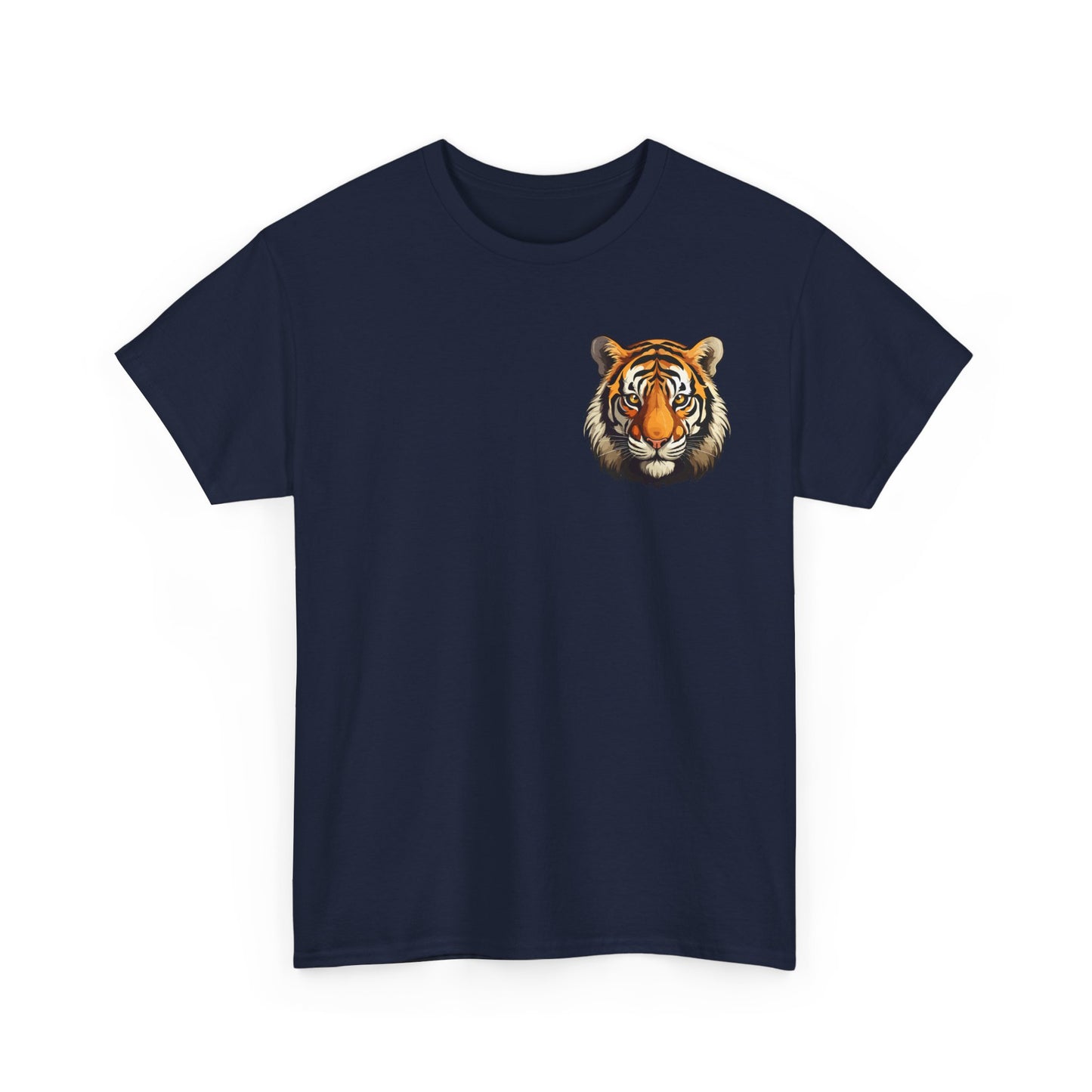 Fierce Tiger Graphic Tee, Unisex Cotton T-Shirt, Animal Lover Shirt, Wildlife Tee, Nature Enthusiast Gift