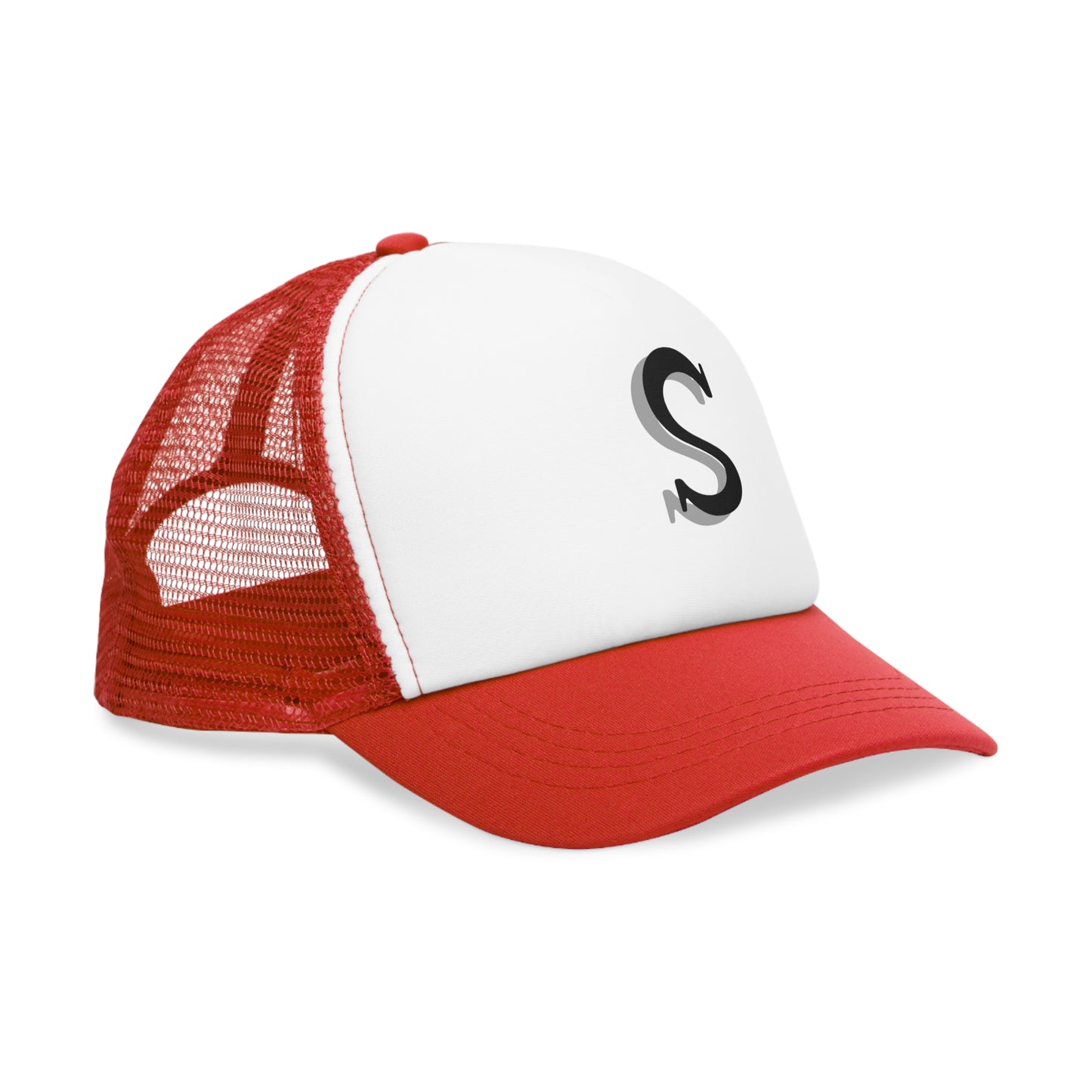 Stylish Mesh Cap with Custom Letter S, Trendy Adjustable Trucker Hat, Perfect Gift for Summer Adventures, Outdoor Activities, Casual Wear