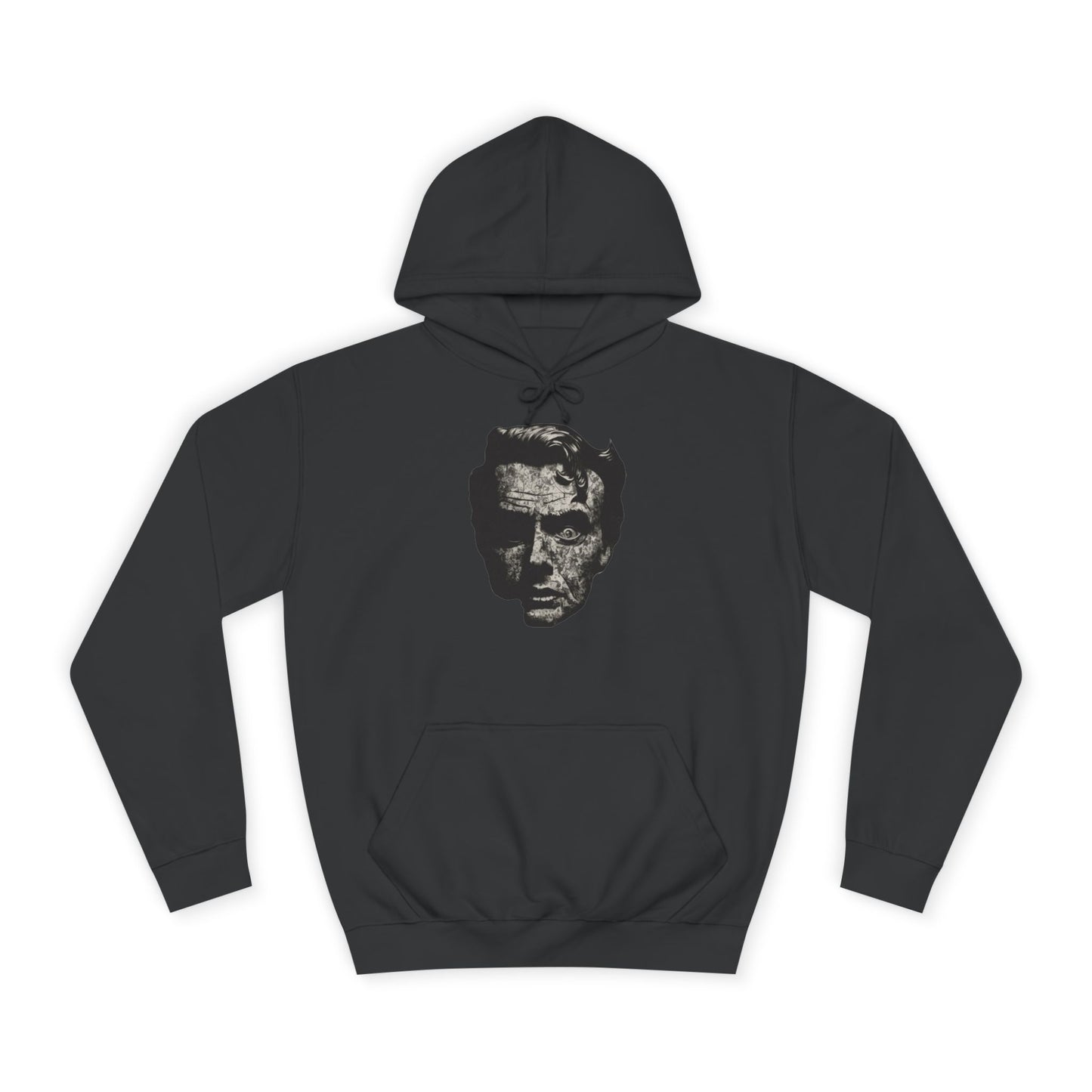 Unisex College Hoodie | Vintage Skull Design, Trendy Streetwear, Gift for Students, Cozy Outfit, Ideal for Fall