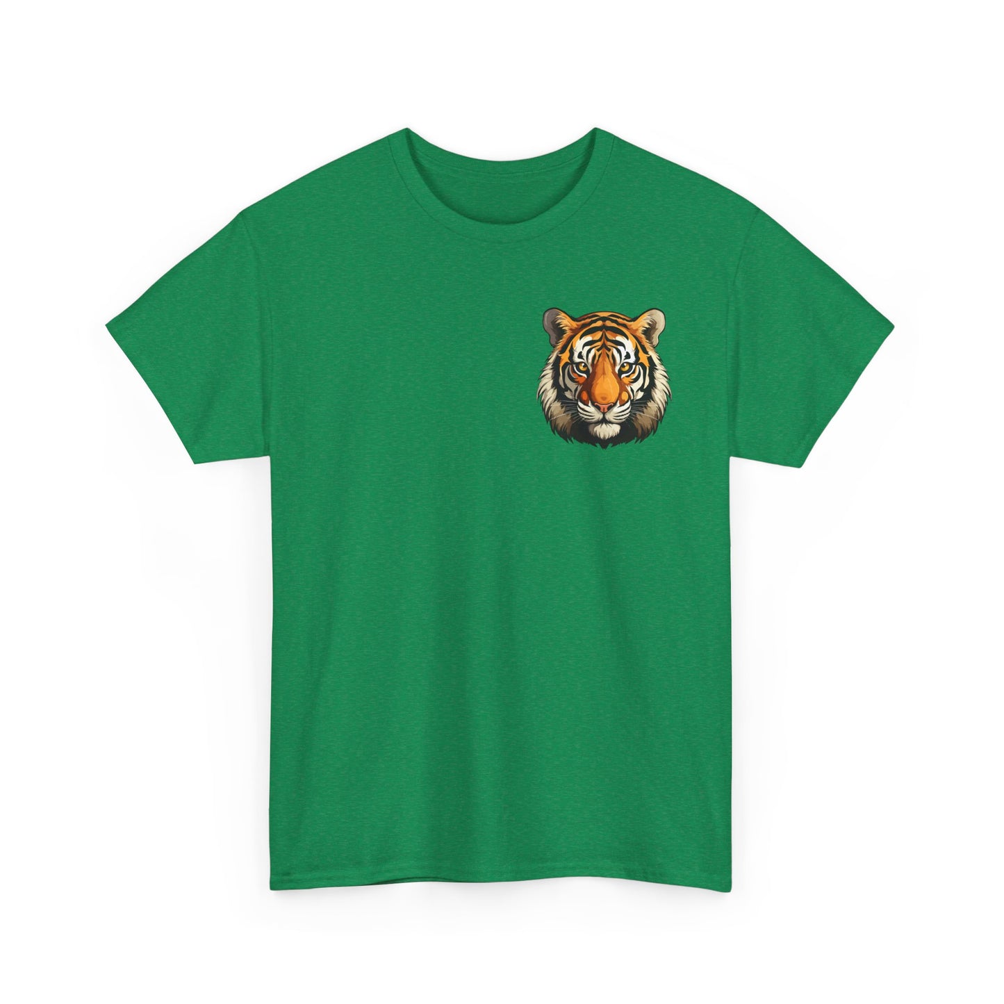 Fierce Tiger Graphic Tee, Unisex Cotton T-Shirt, Animal Lover Shirt, Wildlife Tee, Nature Enthusiast Gift