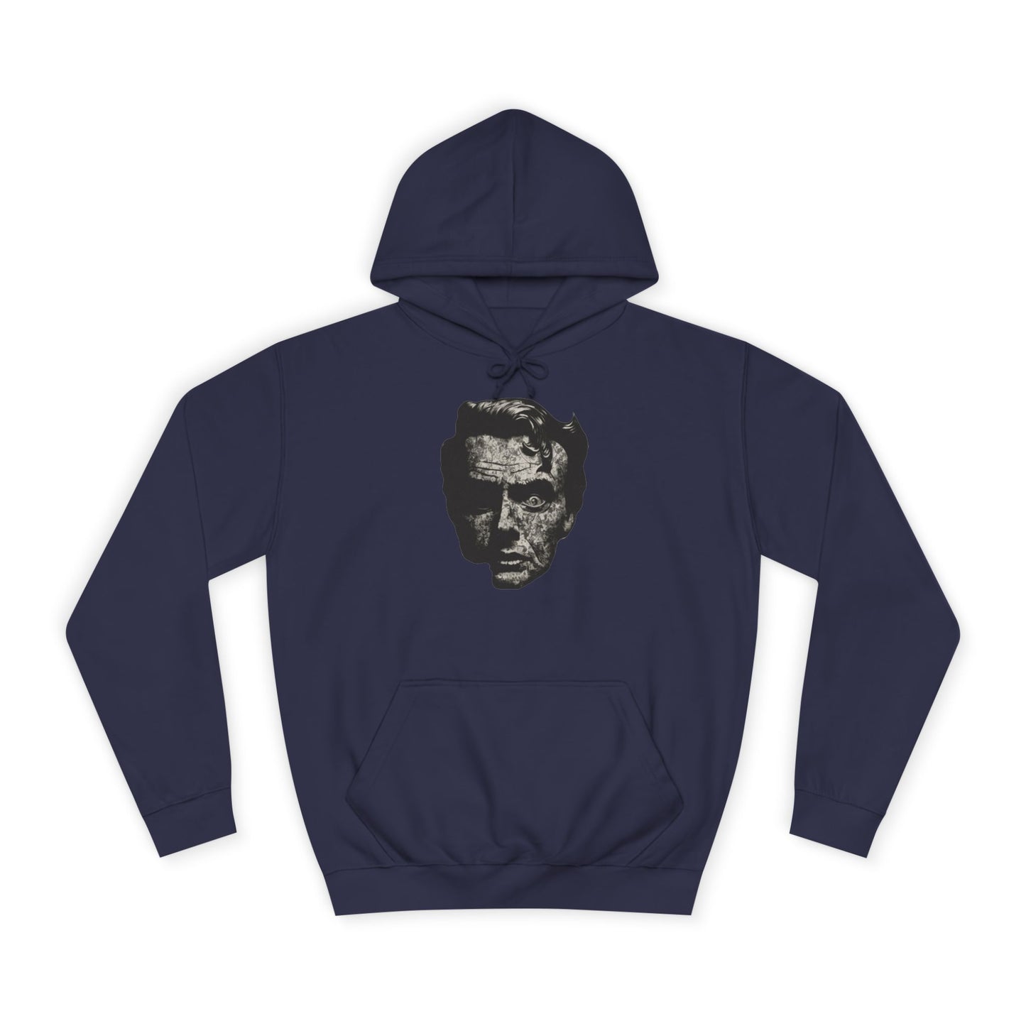 Unisex College Hoodie | Vintage Skull Design, Trendy Streetwear, Gift for Students, Cozy Outfit, Ideal for Fall