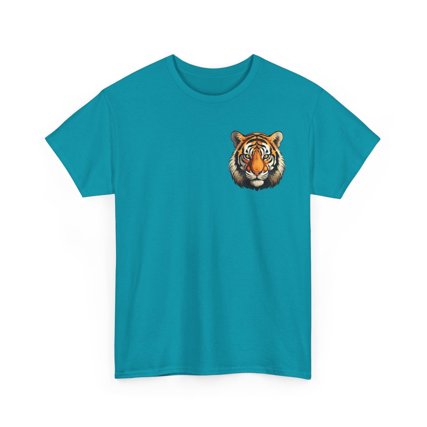 Fierce Tiger Graphic Tee, Unisex Cotton T-Shirt, Animal Lover Shirt, Wildlife Tee, Nature Enthusiast Gift