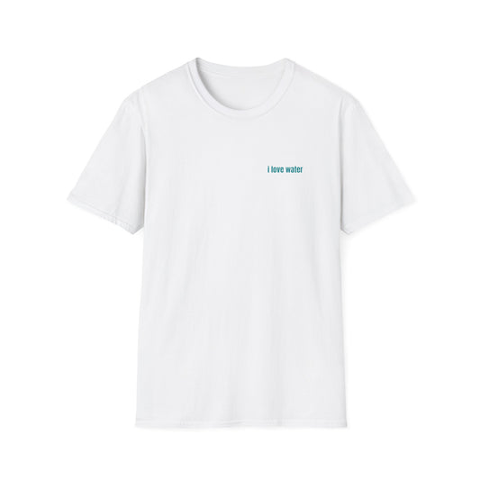 Water Wave Unisex Softstyle T-Shirt | Eco-Friendly, Casual Wear, Gift for Water Lovers, Summer Style, Nature Tees