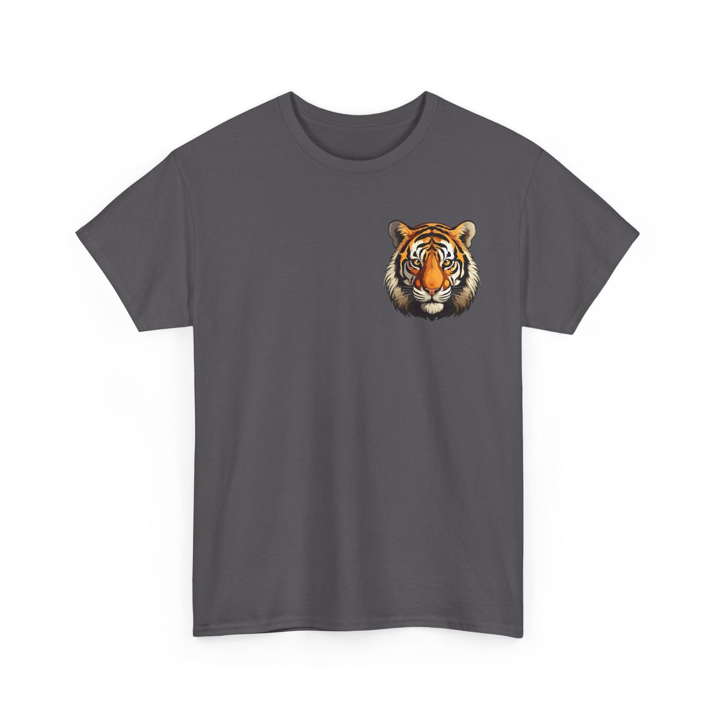 Fierce Tiger Graphic Tee, Unisex Cotton T-Shirt, Animal Lover Shirt, Wildlife Tee, Nature Enthusiast Gift
