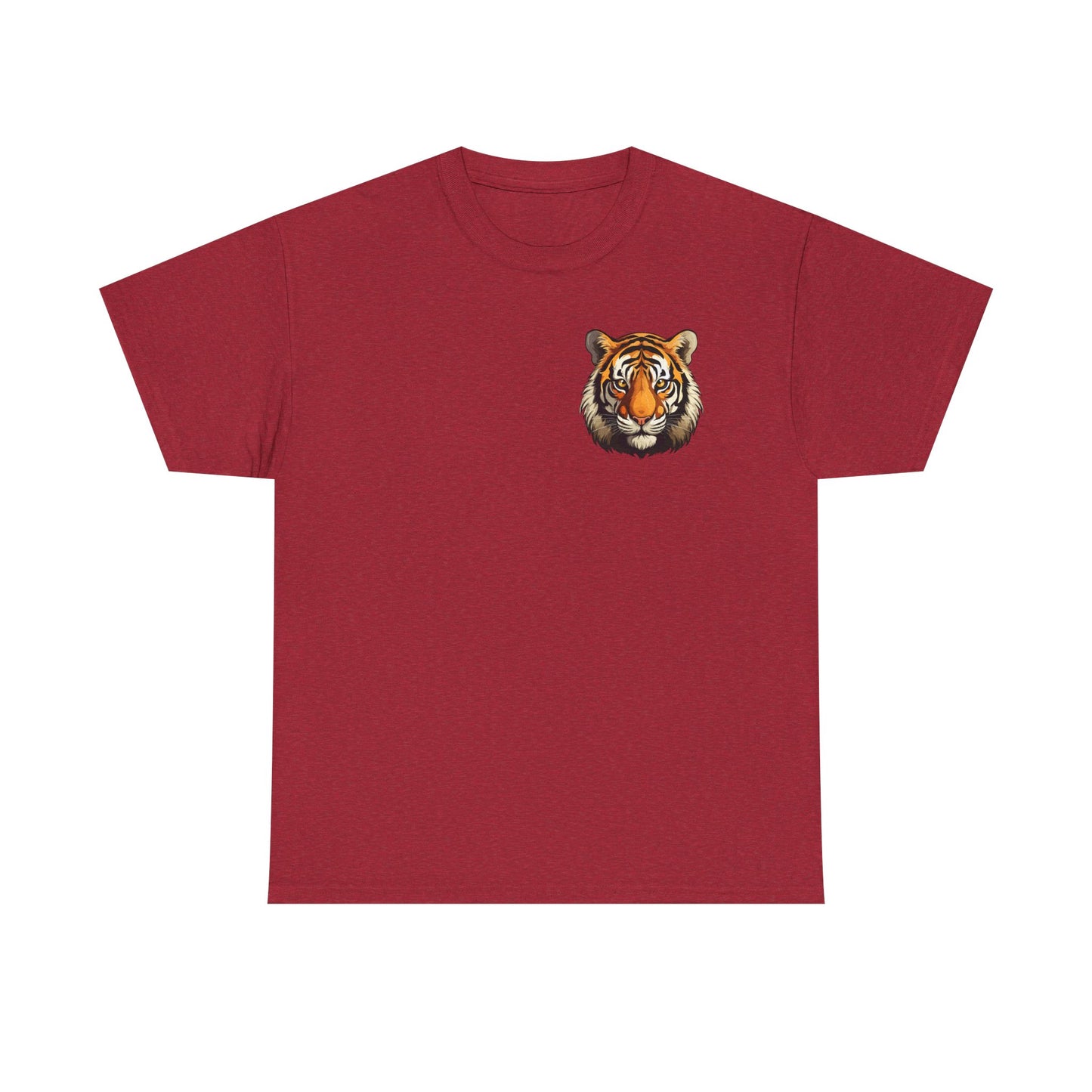 Fierce Tiger Graphic Tee, Unisex Cotton T-Shirt, Animal Lover Shirt, Wildlife Tee, Nature Enthusiast Gift