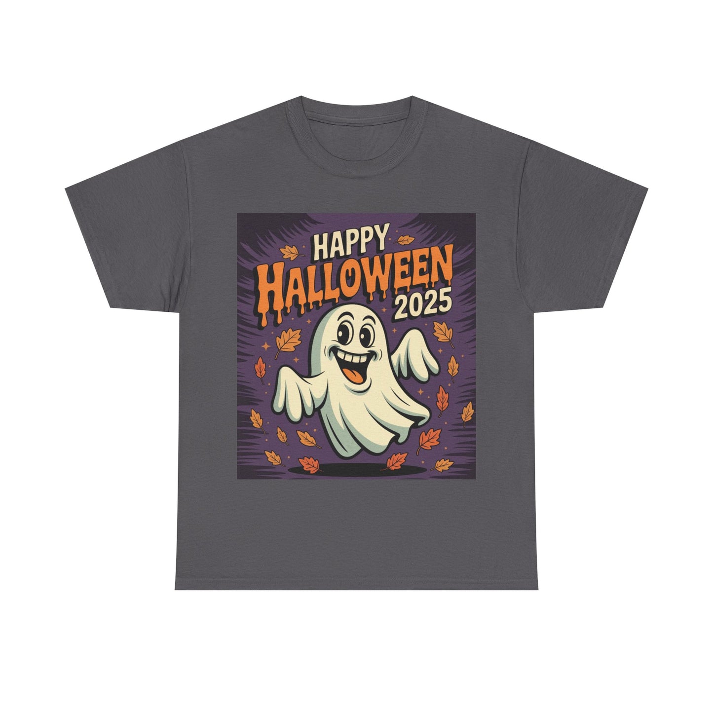 Halloween Ghost Unisex Cotton Tee, Spooky Shirt, Fall Fashion, Party Apparel, Halloween 2025, Pumpkin Costume Top