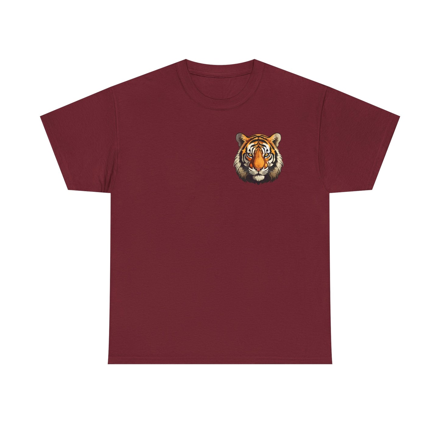 Fierce Tiger Graphic Tee, Unisex Cotton T-Shirt, Animal Lover Shirt, Wildlife Tee, Nature Enthusiast Gift