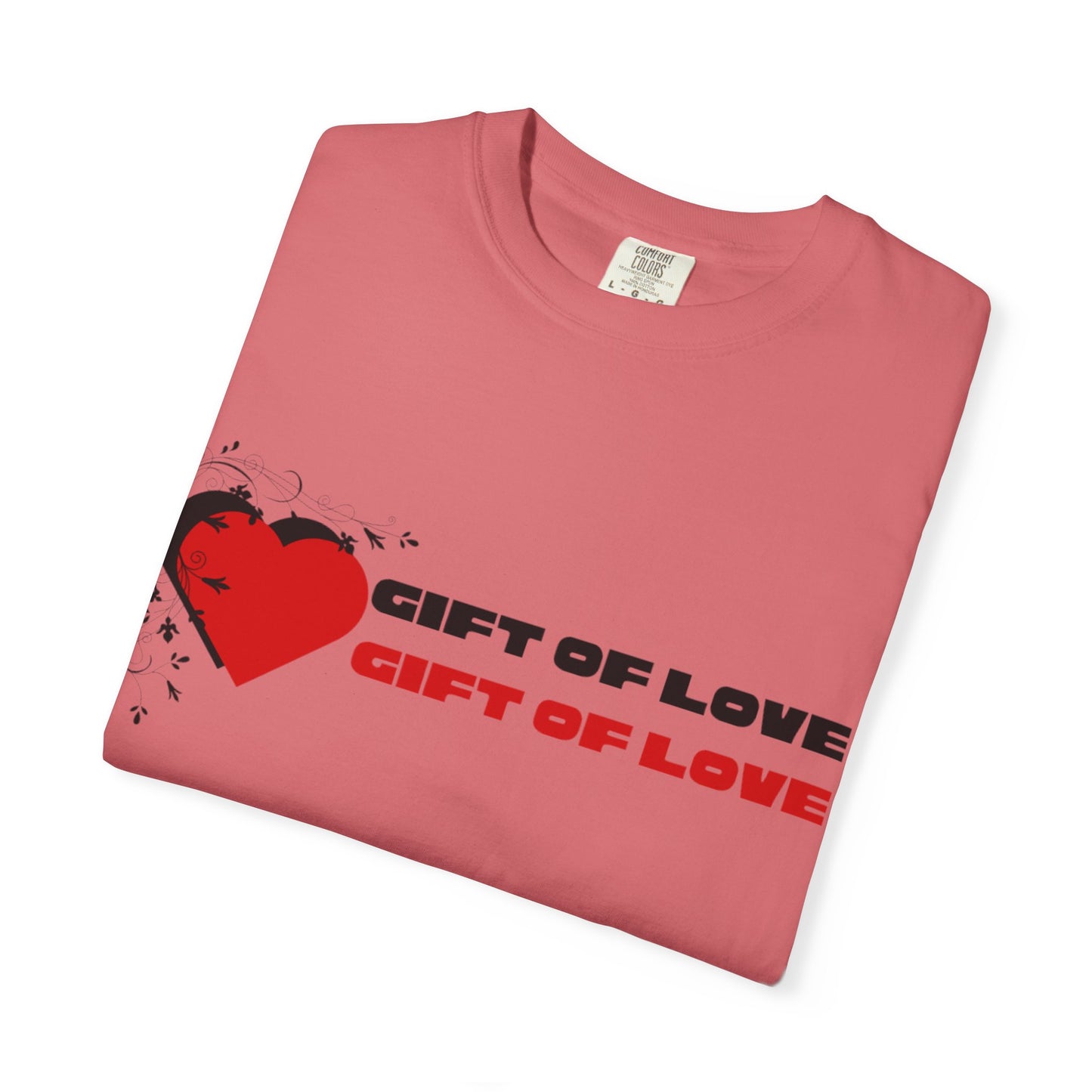 Unisex Gift of Love T-Shirt, Casual Love Tee, Heart Graphic Shirt, Valentine's Day Gift, Anniversary Apparel, Heart Print Top