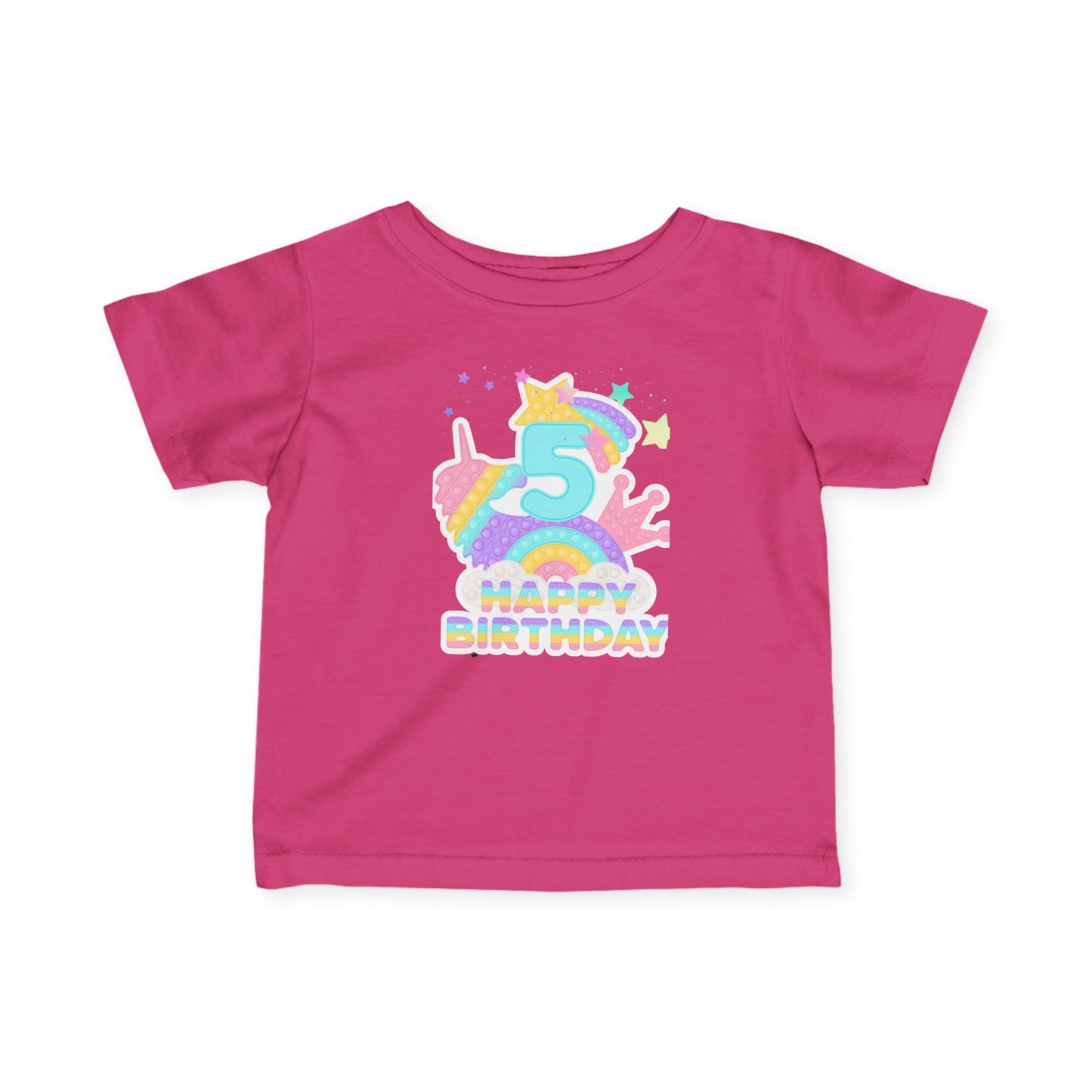 Whimsical Birthday Tee for Infants, Happy Birthday Tee, Unicorn Birthday Shirt, Toddler Party Outfit, First Birthday Gift