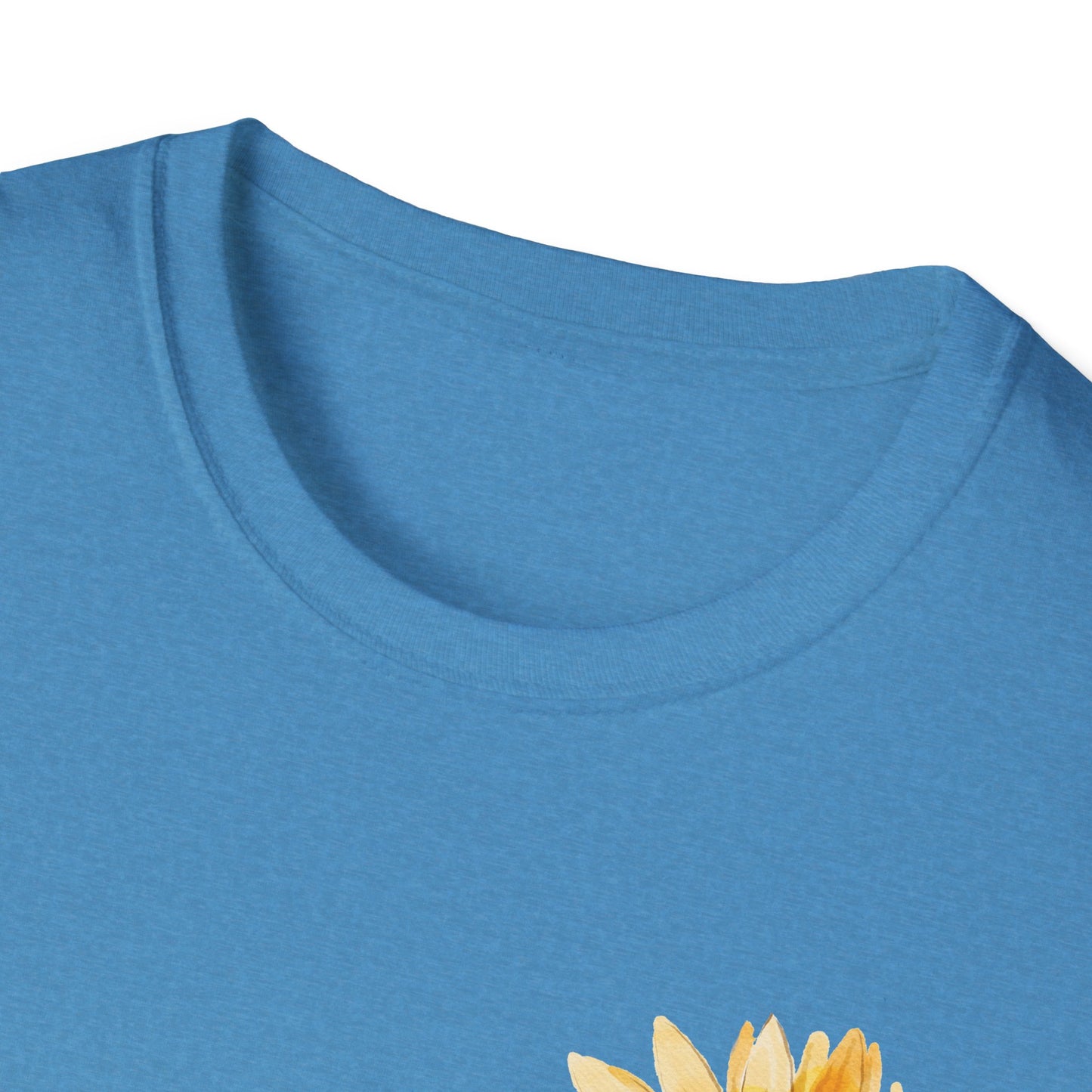Sunflower Bloom Unisex T-Shirt | Positive Vibes Apparel | Gift for Flower Lovers | Spring Style | Botanical Tee, Inspirational Shirt