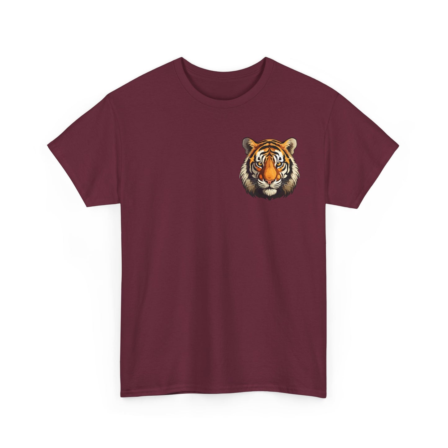 Fierce Tiger Graphic Tee, Unisex Cotton T-Shirt, Animal Lover Shirt, Wildlife Tee, Nature Enthusiast Gift