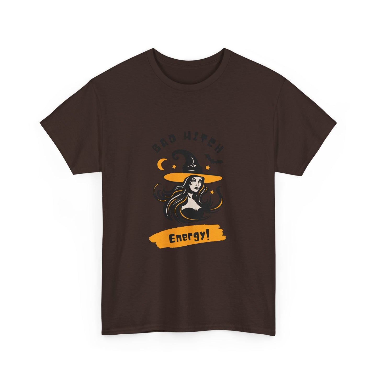 Bad Witch Energy Unisex Heavy Cotton Tee, Halloween T-Shirt, Witch Shirt, Gift for Her, Spooky Season Apparel