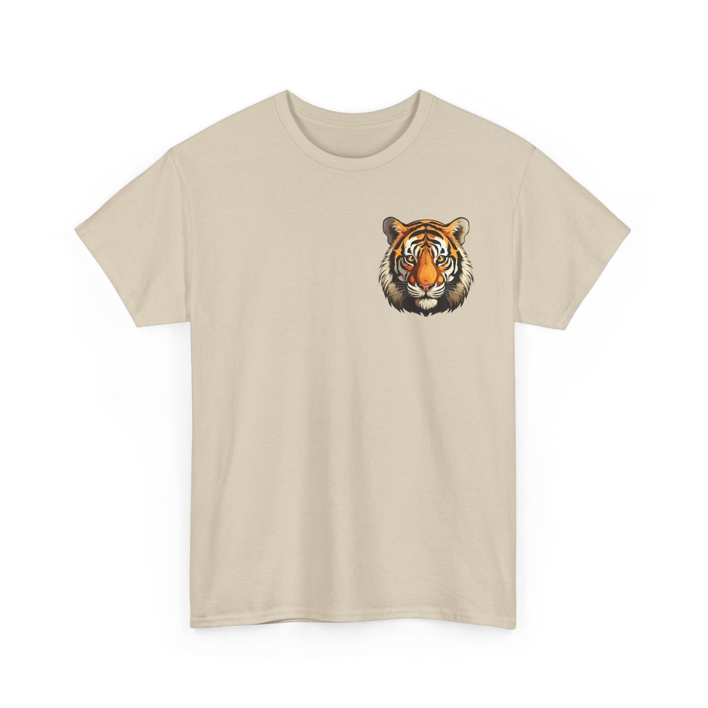 Fierce Tiger Graphic Tee, Unisex Cotton T-Shirt, Animal Lover Shirt, Wildlife Tee, Nature Enthusiast Gift