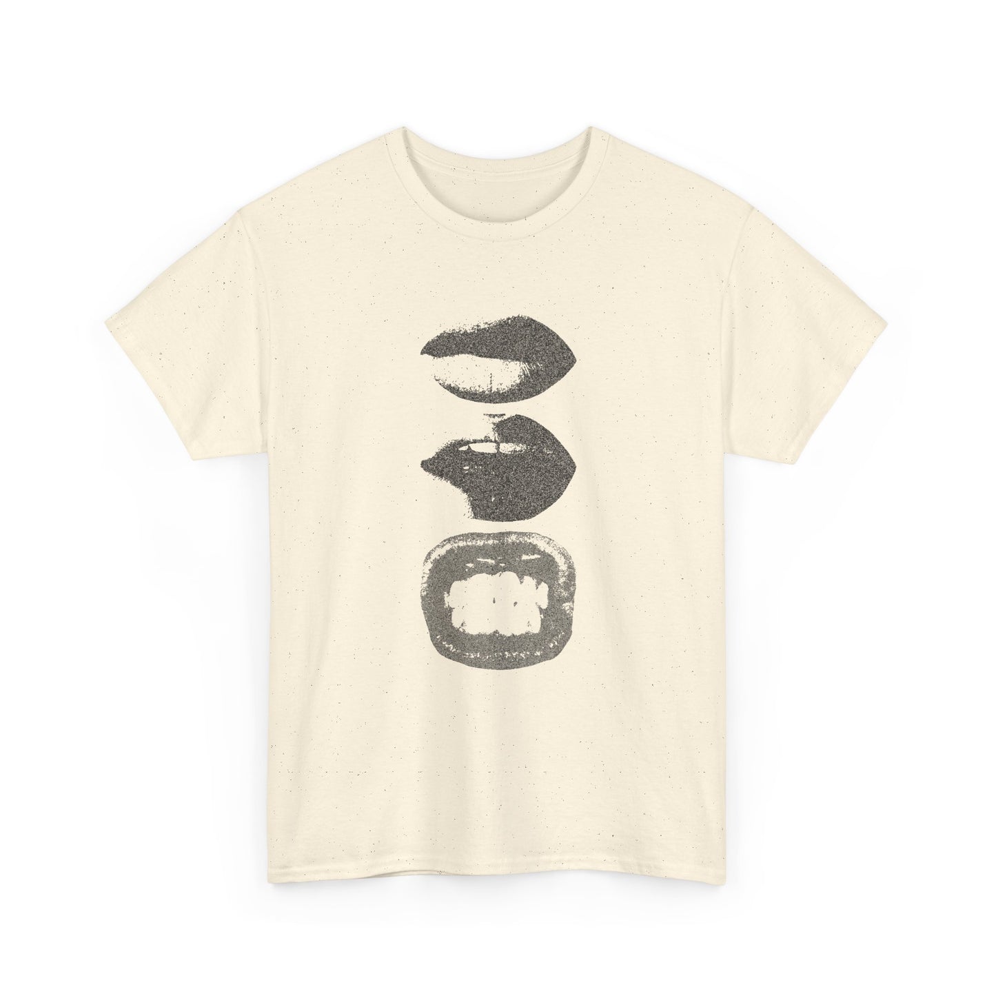 Stylish Unisex Heavy Cotton Tee with Bold Lip Design, Trendy T-Shirt, Casual Wear, Gift for Friends, Statement Shirt