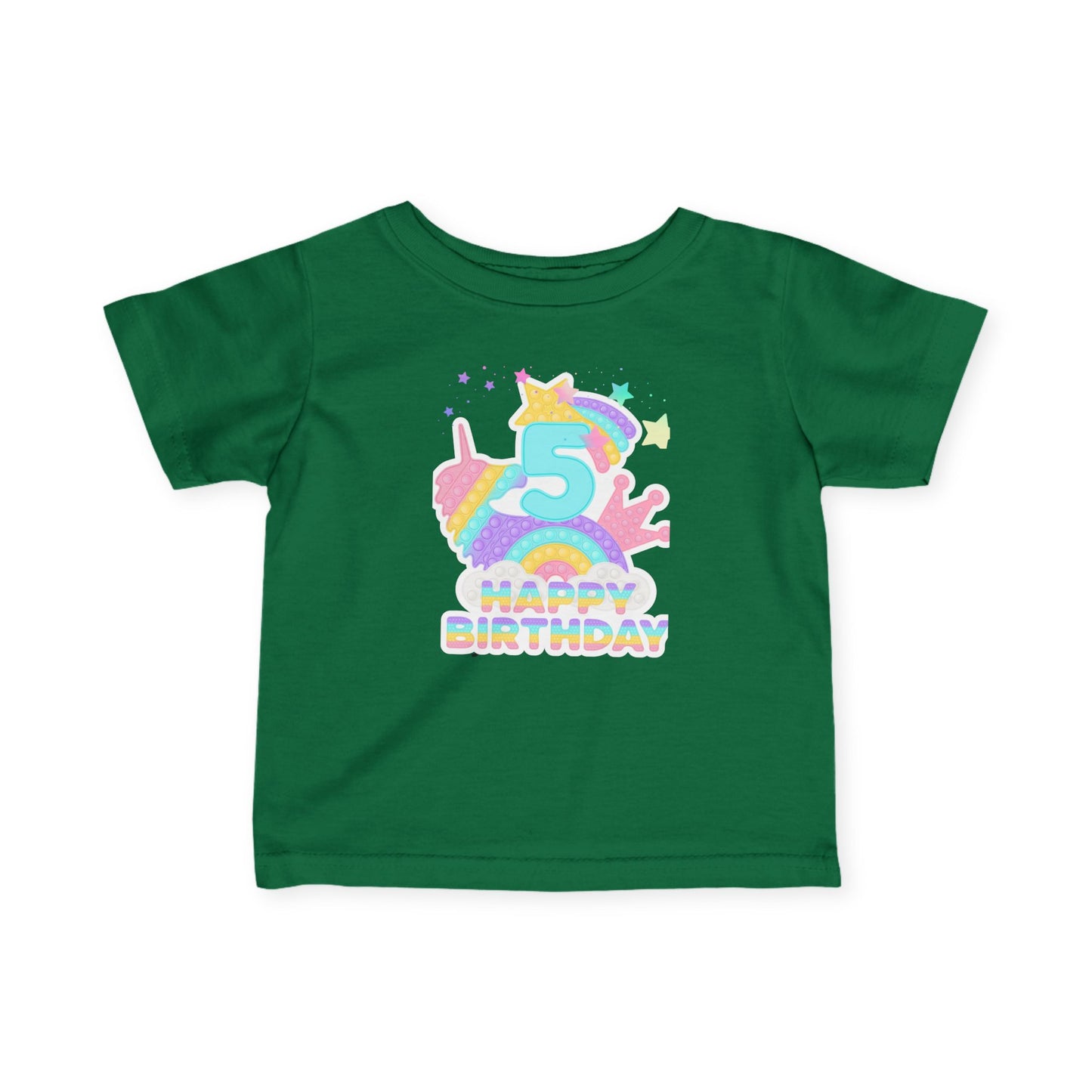 Whimsical Birthday Tee for Infants, Happy Birthday Tee, Unicorn Birthday Shirt, Toddler Party Outfit, First Birthday Gift
