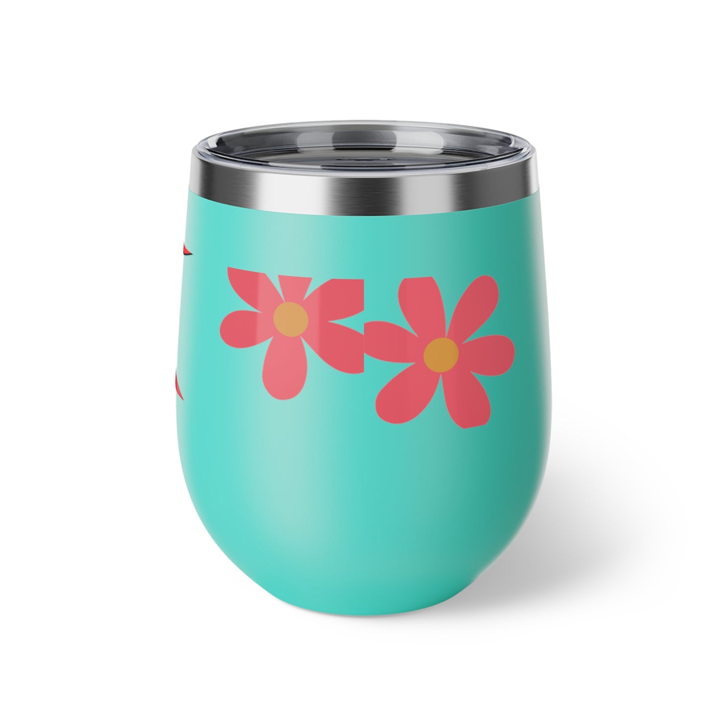 Cute Floral Insulated Cup - Perfect for Summer Picnics, Coffee Lovers, Gifts for Her, Beach Days, Outdoor Adventures