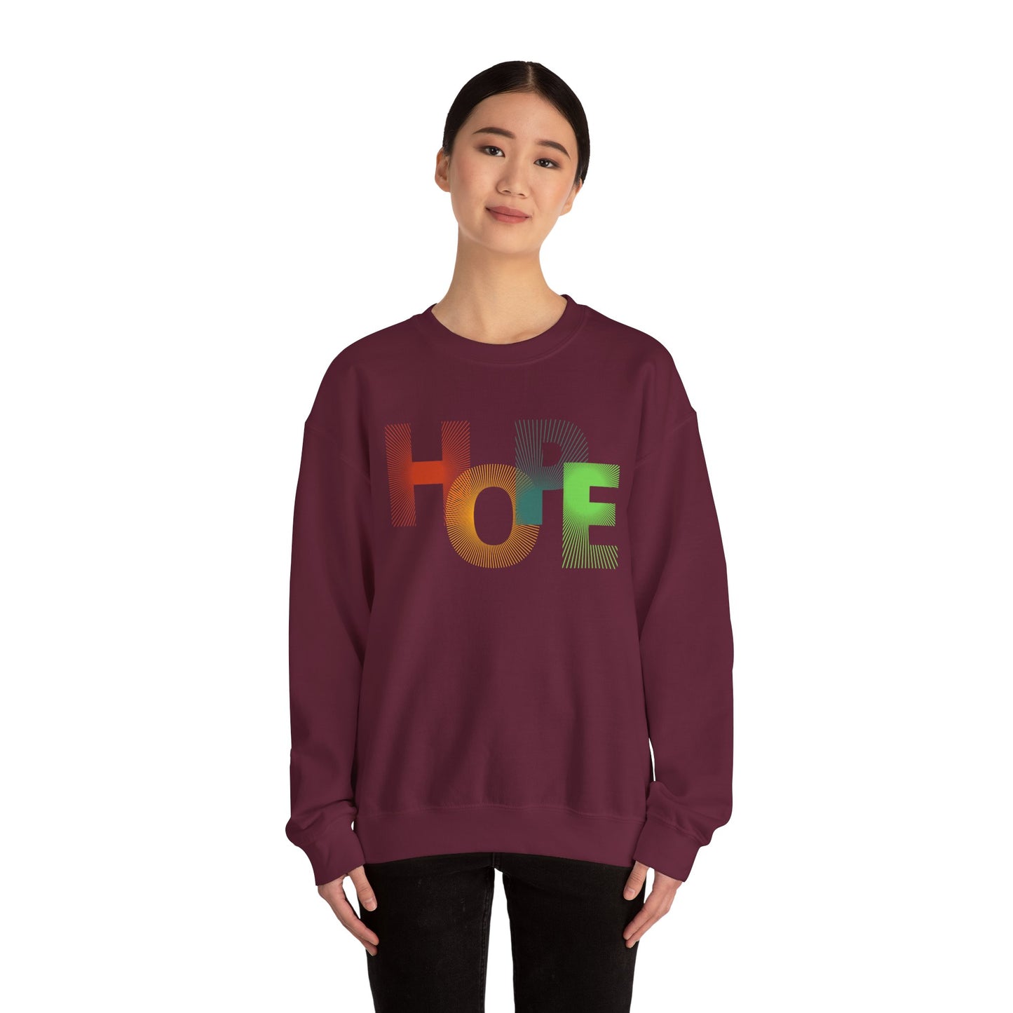 Unisex Hope Sweatshirt, Cozy Crewneck, Gift for Her/Him, Inspirational Apparel, Perfect for Spring