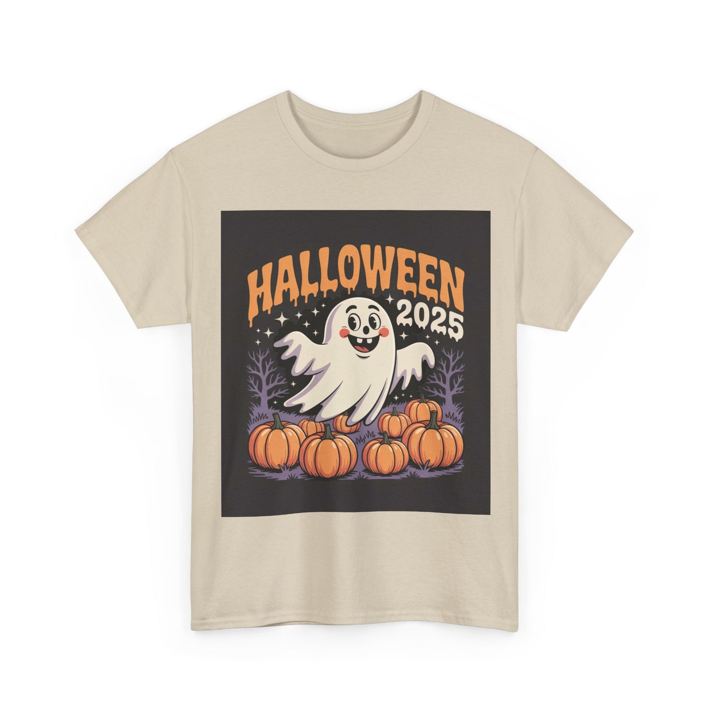 Halloween Ghost Unisex Tee - Celebrate with Style, Perfect for Parties, Fall Festivities, and Carving Pumpkins
