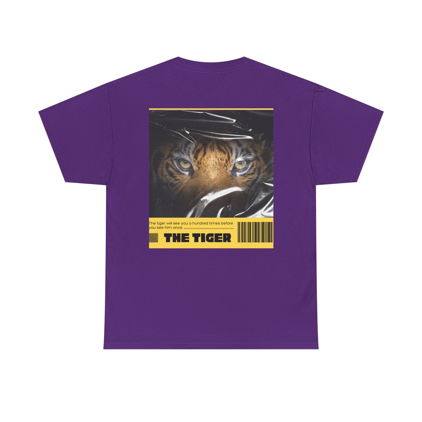 Fierce Tiger Graphic Tee, Unisex Cotton T-Shirt, Animal Lover Shirt, Wildlife Tee, Nature Enthusiast Gift