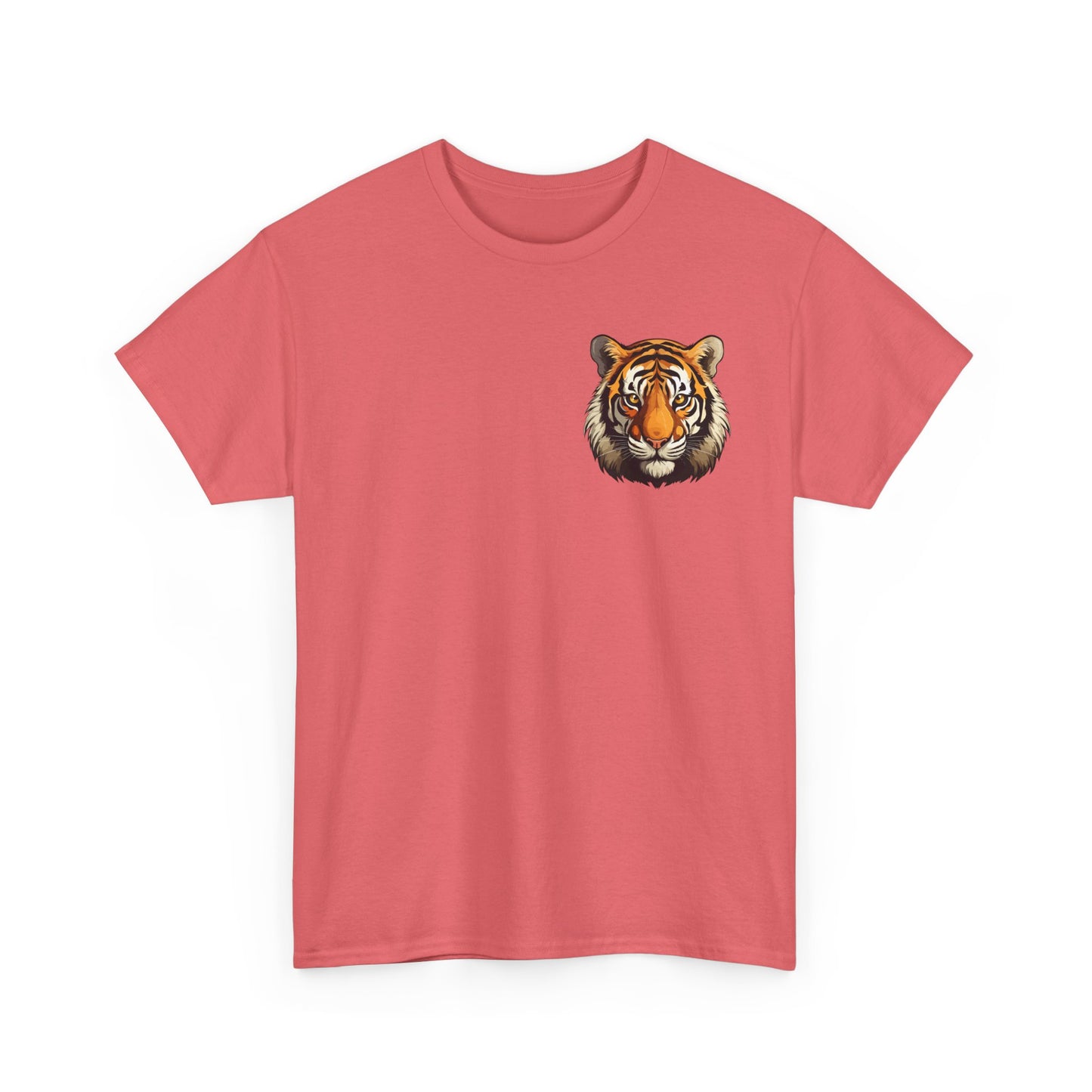 Fierce Tiger Graphic Tee, Unisex Cotton T-Shirt, Animal Lover Shirt, Wildlife Tee, Nature Enthusiast Gift