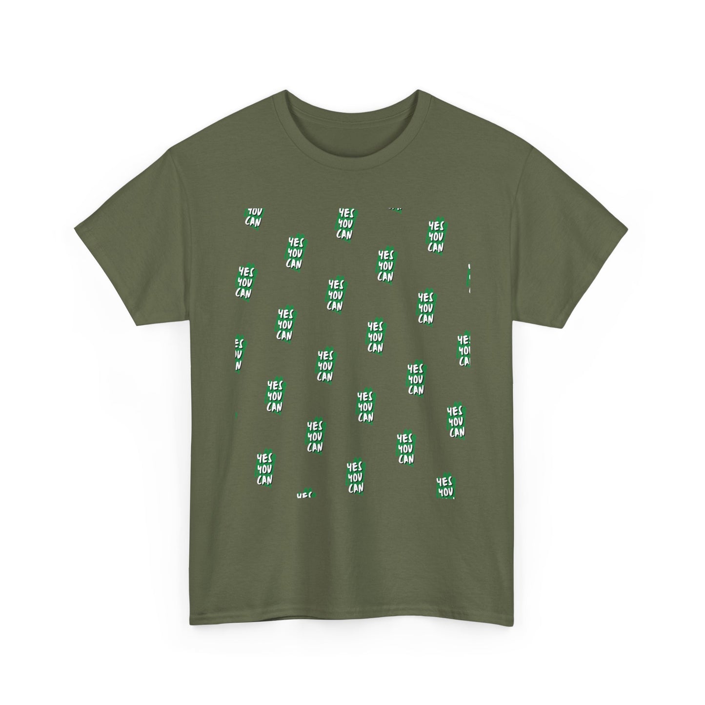 Cactus Pattern Unisex Heavy Cotton Tee - Casual Wear, Gift for Nature Lovers, Summer Fashion, Eco-Friendly Shirt, Relaxed Fit Tee