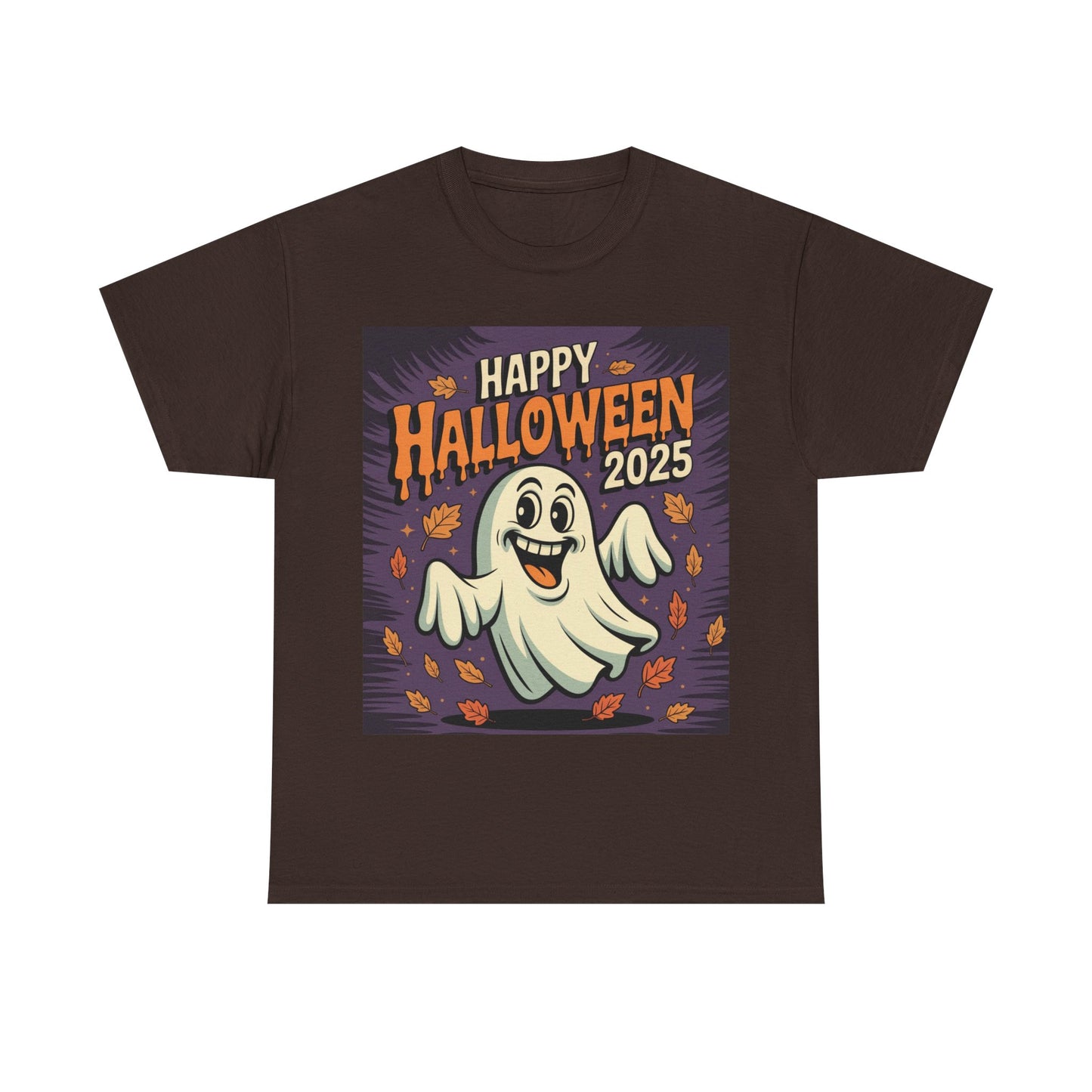 Halloween Ghost Unisex Cotton Tee, Spooky Shirt, Fall Fashion, Party Apparel, Halloween 2025, Pumpkin Costume Top