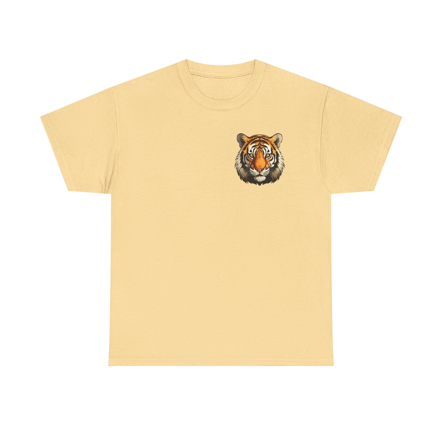 Fierce Tiger Graphic Tee, Unisex Cotton T-Shirt, Animal Lover Shirt, Wildlife Tee, Nature Enthusiast Gift