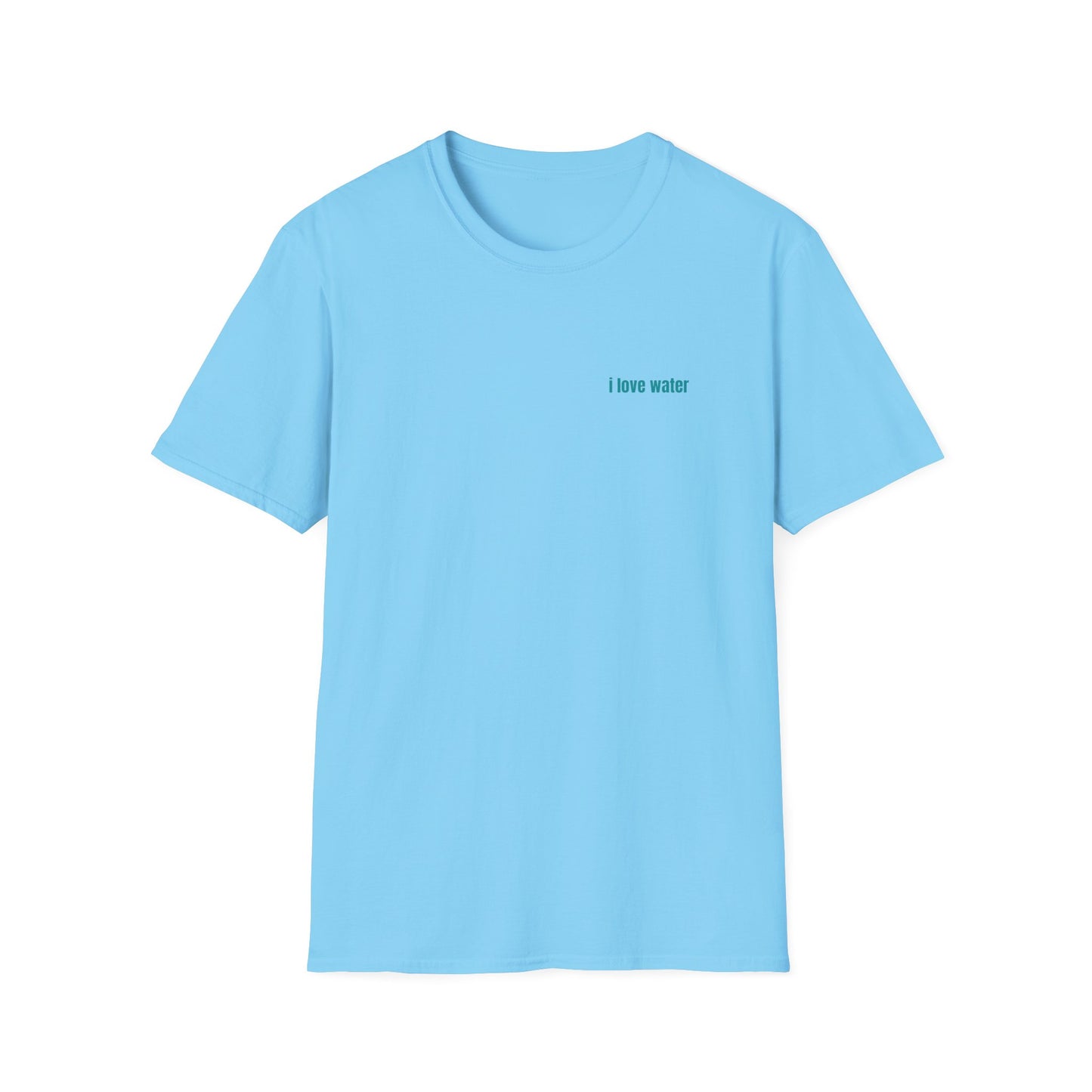 Water Wave Unisex Softstyle T-Shirt | Eco-Friendly, Casual Wear, Gift for Water Lovers, Summer Style, Nature Tees