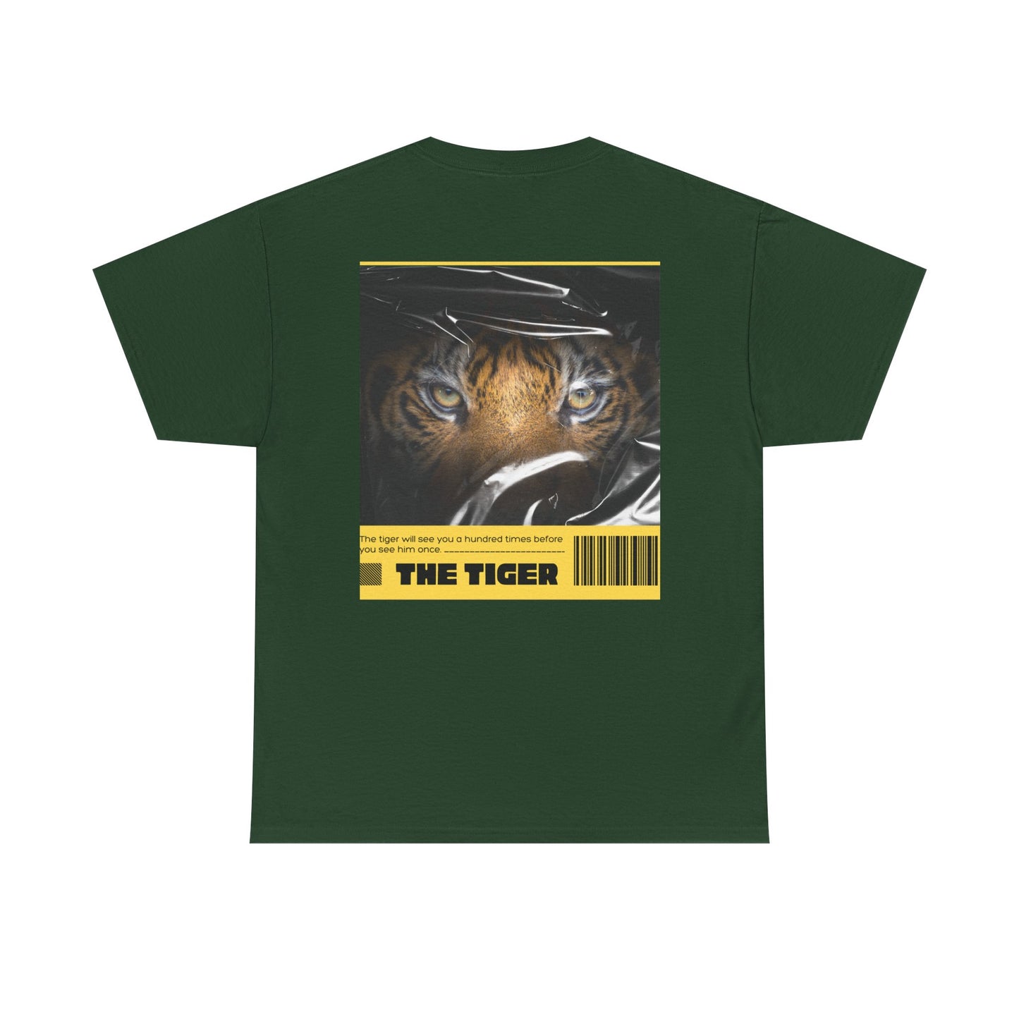 Fierce Tiger Graphic Tee, Unisex Cotton T-Shirt, Animal Lover Shirt, Wildlife Tee, Nature Enthusiast Gift