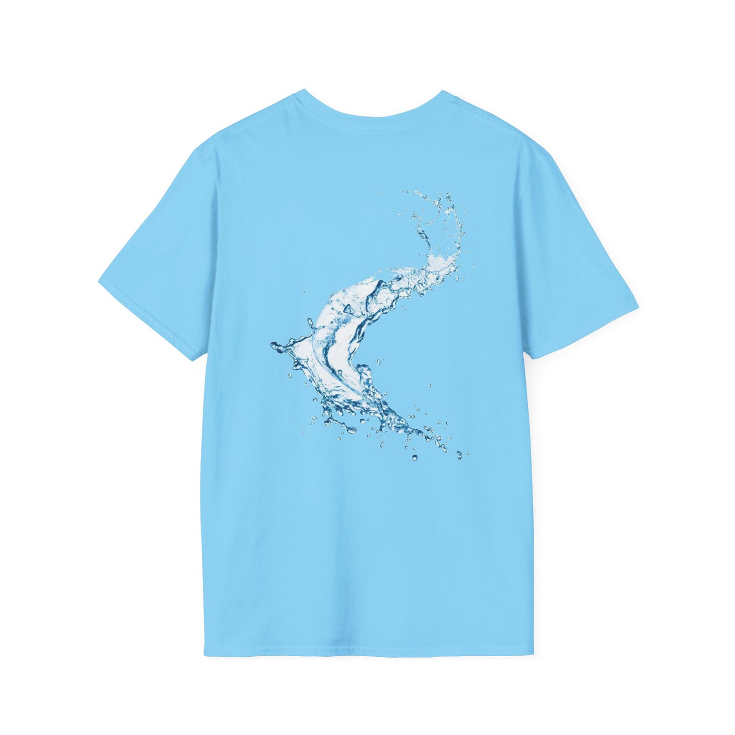Water Wave Unisex Softstyle T-Shirt | Eco-Friendly, Casual Wear, Gift for Water Lovers, Summer Style, Nature Tees
