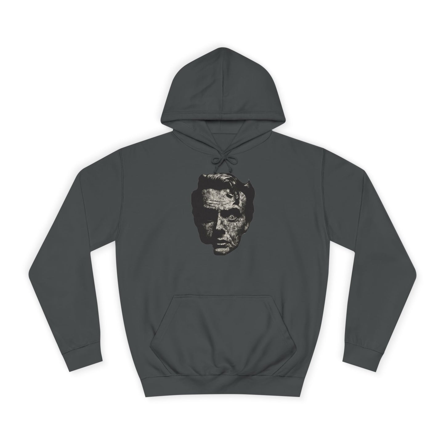 Unisex College Hoodie | Vintage Skull Design, Trendy Streetwear, Gift for Students, Cozy Outfit, Ideal for Fall