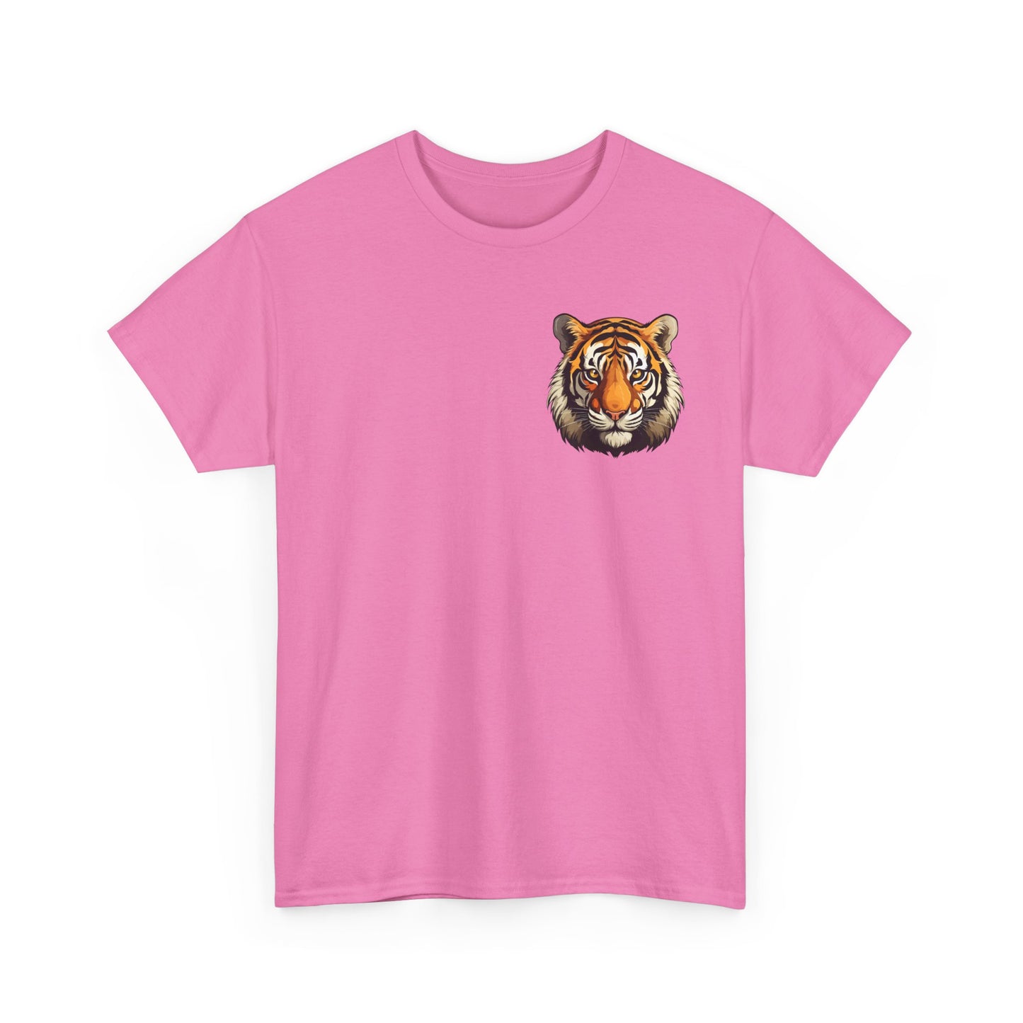 Fierce Tiger Graphic Tee, Unisex Cotton T-Shirt, Animal Lover Shirt, Wildlife Tee, Nature Enthusiast Gift