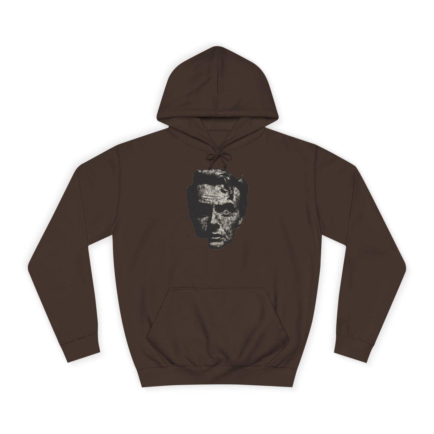 Unisex College Hoodie | Vintage Skull Design, Trendy Streetwear, Gift for Students, Cozy Outfit, Ideal for Fall