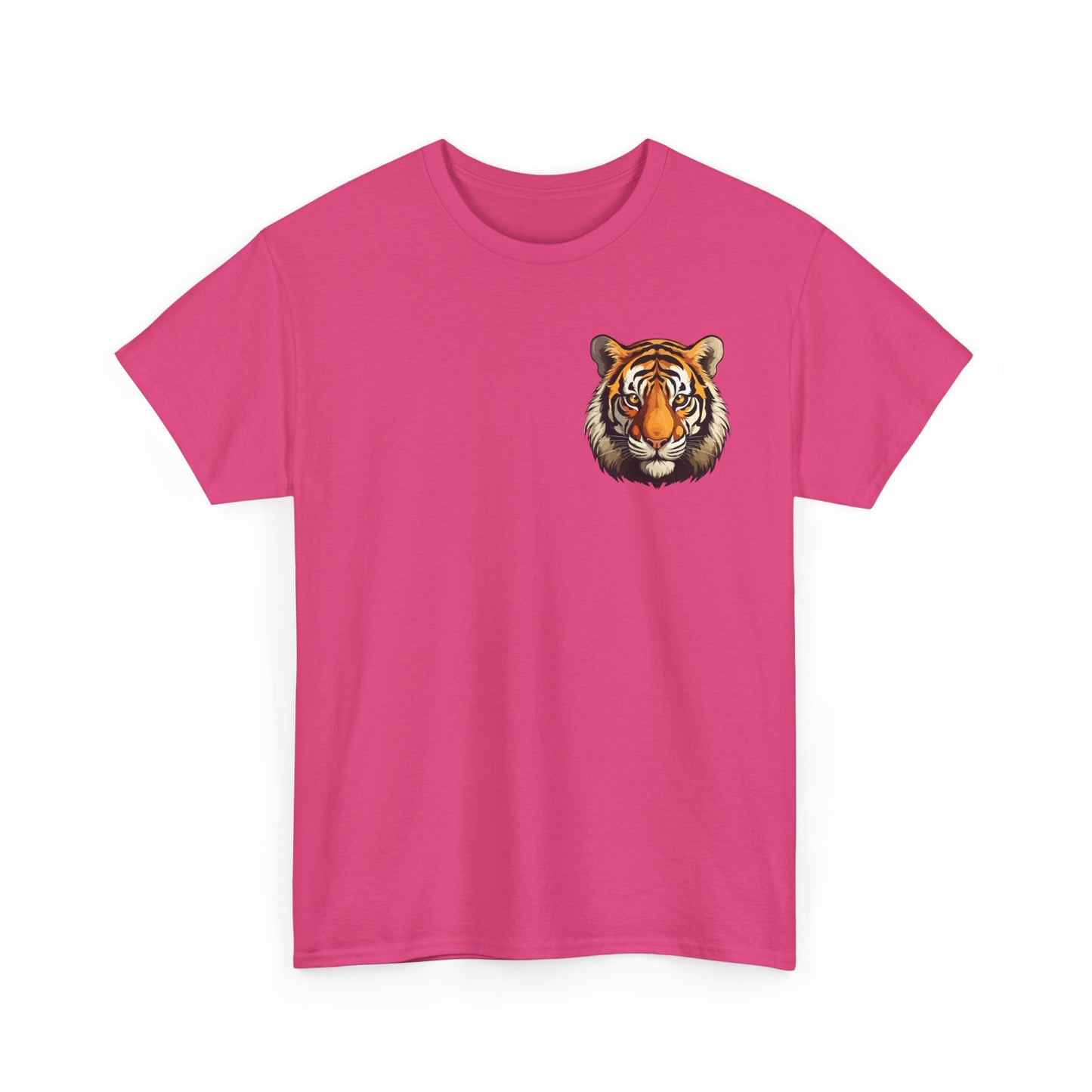 Fierce Tiger Graphic Tee, Unisex Cotton T-Shirt, Animal Lover Shirt, Wildlife Tee, Nature Enthusiast Gift