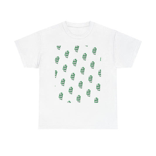 Cactus Pattern Unisex Heavy Cotton Tee - Casual Wear, Gift for Nature Lovers, Summer Fashion, Eco-Friendly Shirt, Relaxed Fit Tee