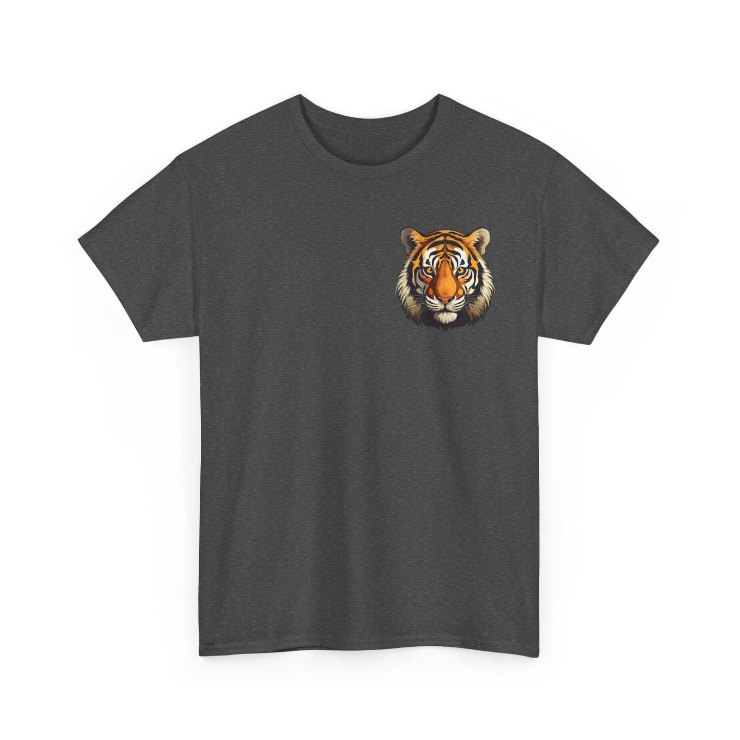 Fierce Tiger Graphic Tee, Unisex Cotton T-Shirt, Animal Lover Shirt, Wildlife Tee, Nature Enthusiast Gift