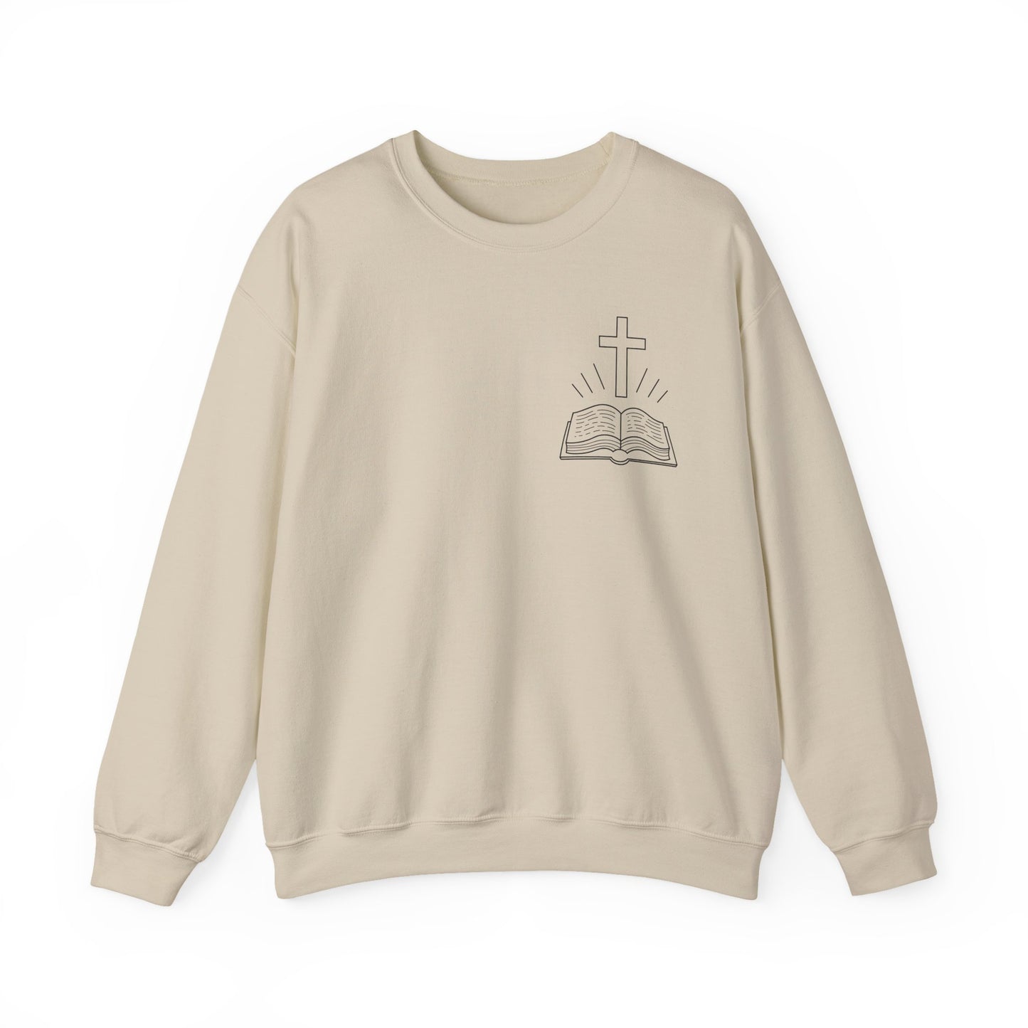 Faith-Inspired Unisex Crewneck Sweatshirt, Inspirational Sweatshirt, Religious Gift, Christian Apparel, Scripture Quote Sweatshirt, [...]