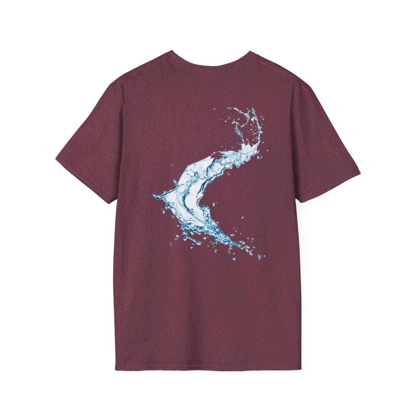 Water Wave Unisex Softstyle T-Shirt | Eco-Friendly, Casual Wear, Gift for Water Lovers, Summer Style, Nature Tees