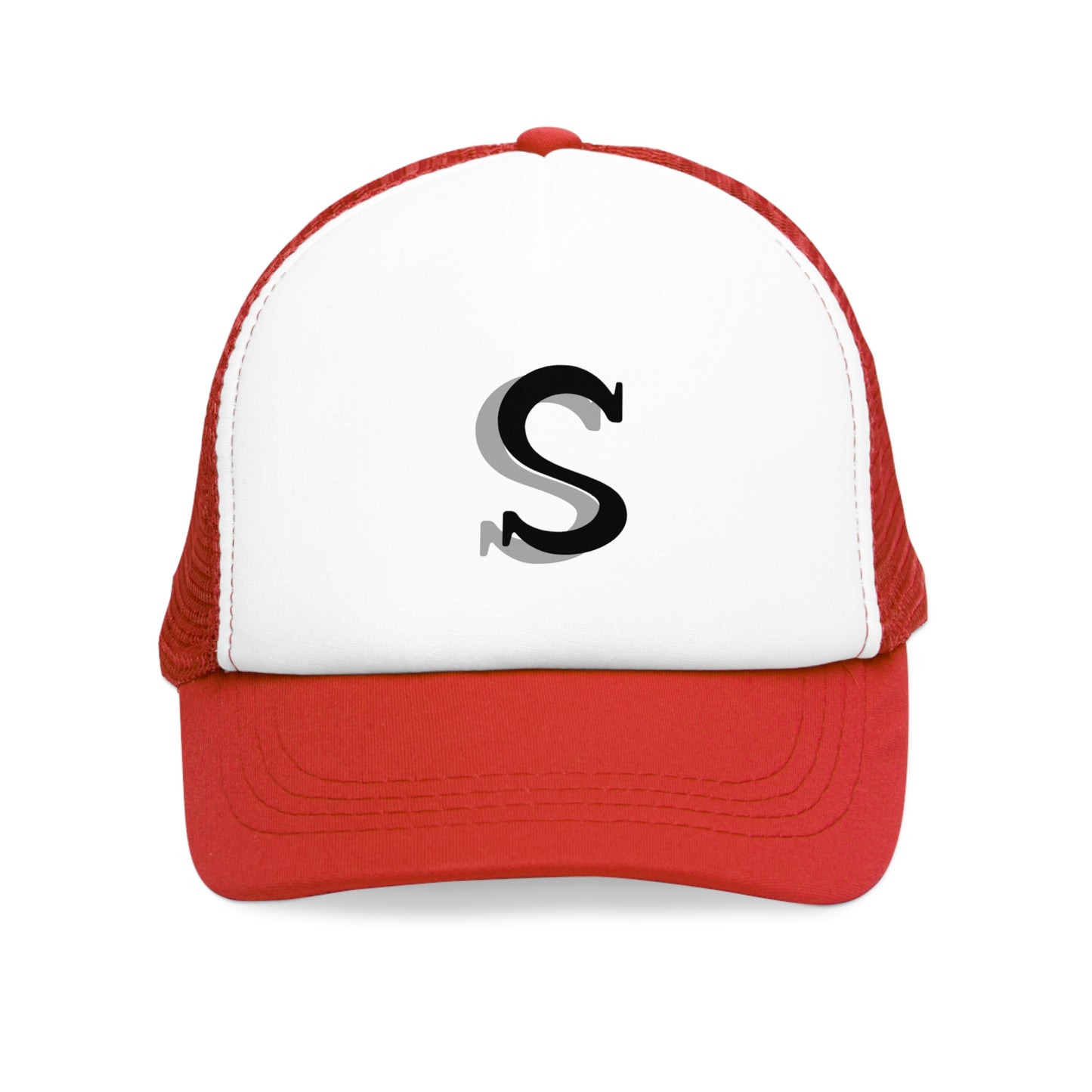 Stylish Mesh Cap with Custom Letter S, Trendy Adjustable Trucker Hat, Perfect Gift for Summer Adventures, Outdoor Activities, Casual Wear