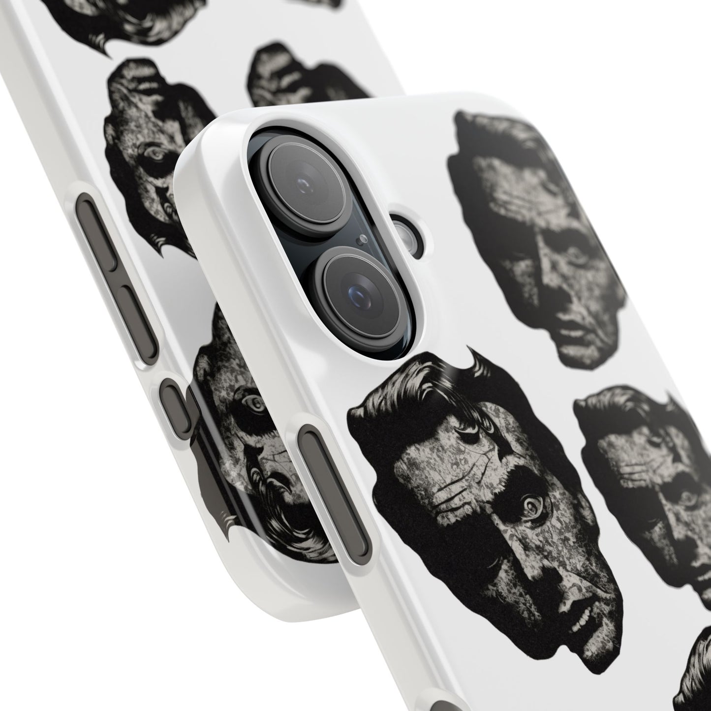 Artistic Slim Phone Cases with Unique Face Design, Trendy Accessories, Gift for Art Lovers, Stylish Phone Covers, Modern Tech [...]