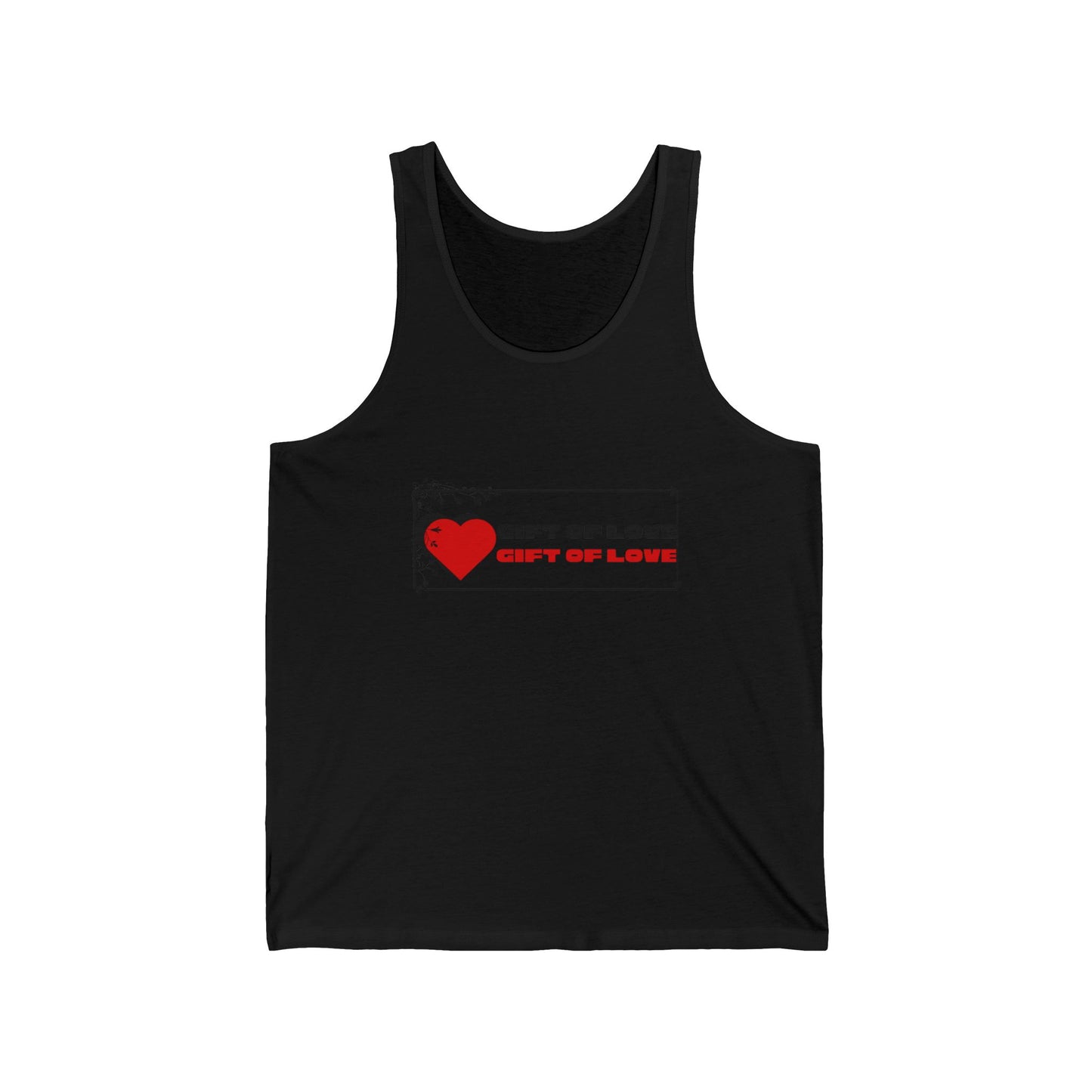 Heartfelt Gift of Love Unisex Jersey Tank - Perfect for Valentine's Day, Summer Vibes, Casual Wear, Gifts for Him/Her, Love Merchandise