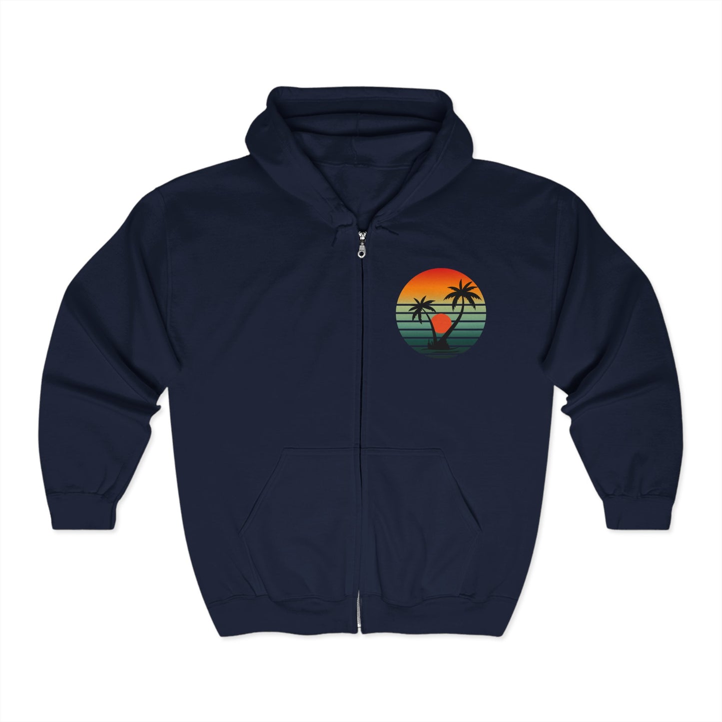 Adventure-Themed Full Zip Hoodie, Unisex Casual Sweatshirt for Outdoor Lovers, Perfect for Camping, Gifts for Him & Her