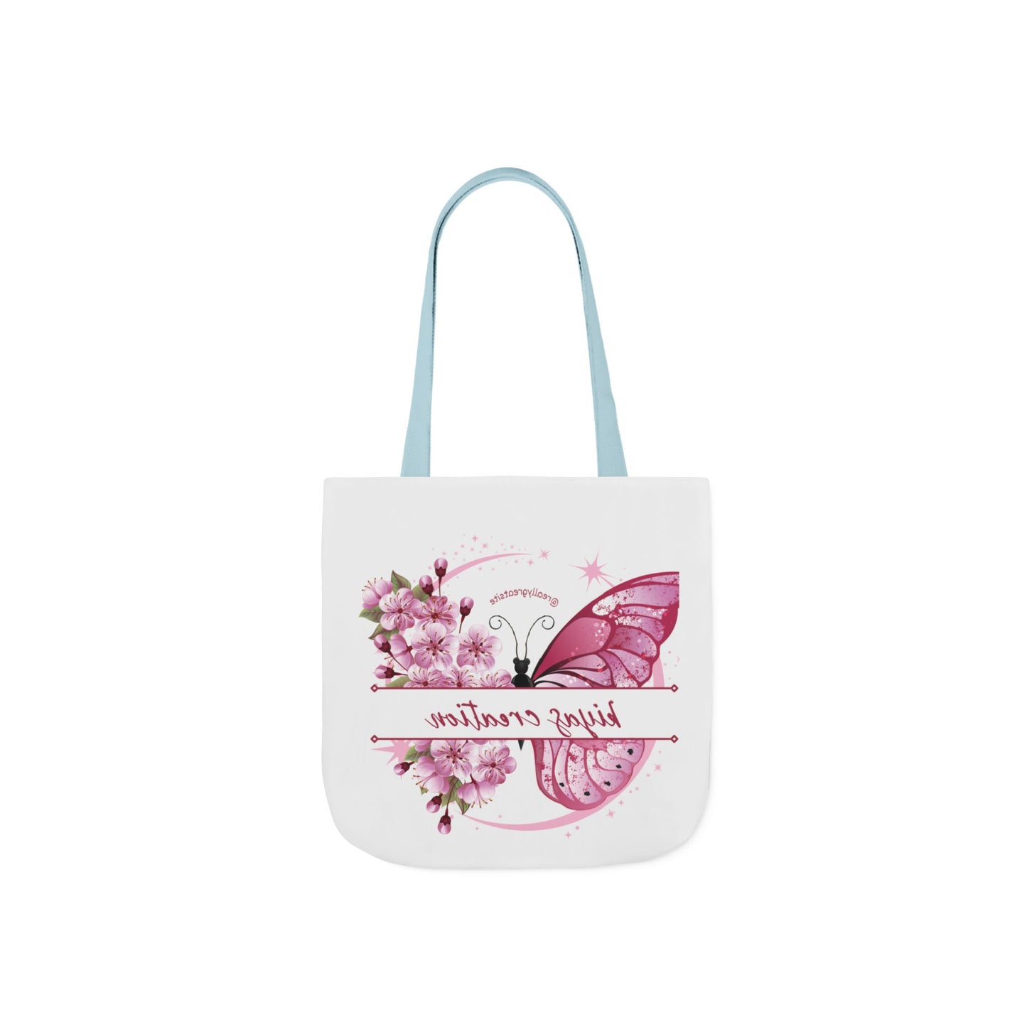 Butterfly Garden Canvas Tote Bag, Floral Tote, Eco-Friendly Shopping Bag, Spring Gift, Personalized Bag, Cute Carryall