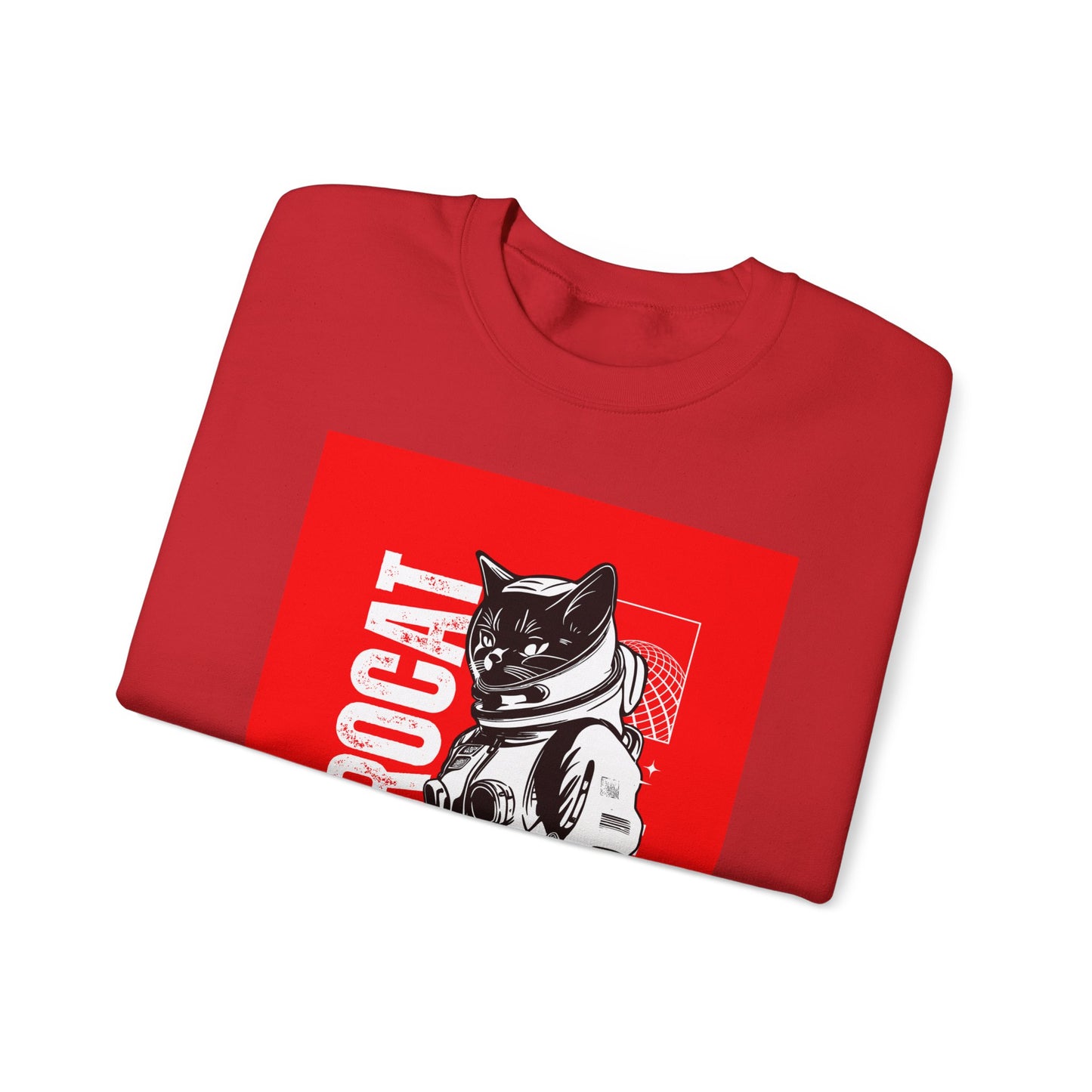 Galaxy Cat Crewneck Sweatshirt, Space Explorer Sweatshirt, Unisex Cat Sweatshirt, Astronaut Sweatshirt, Funny Pet Lover Gift